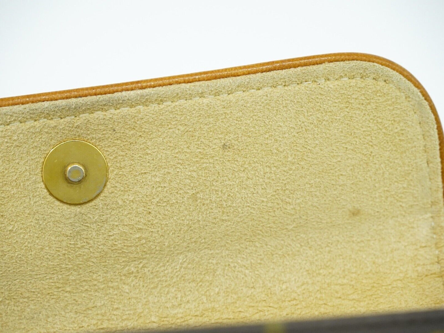 Louis Vuitton Pochette Florentine Brown Gold Plated Clutch Bag