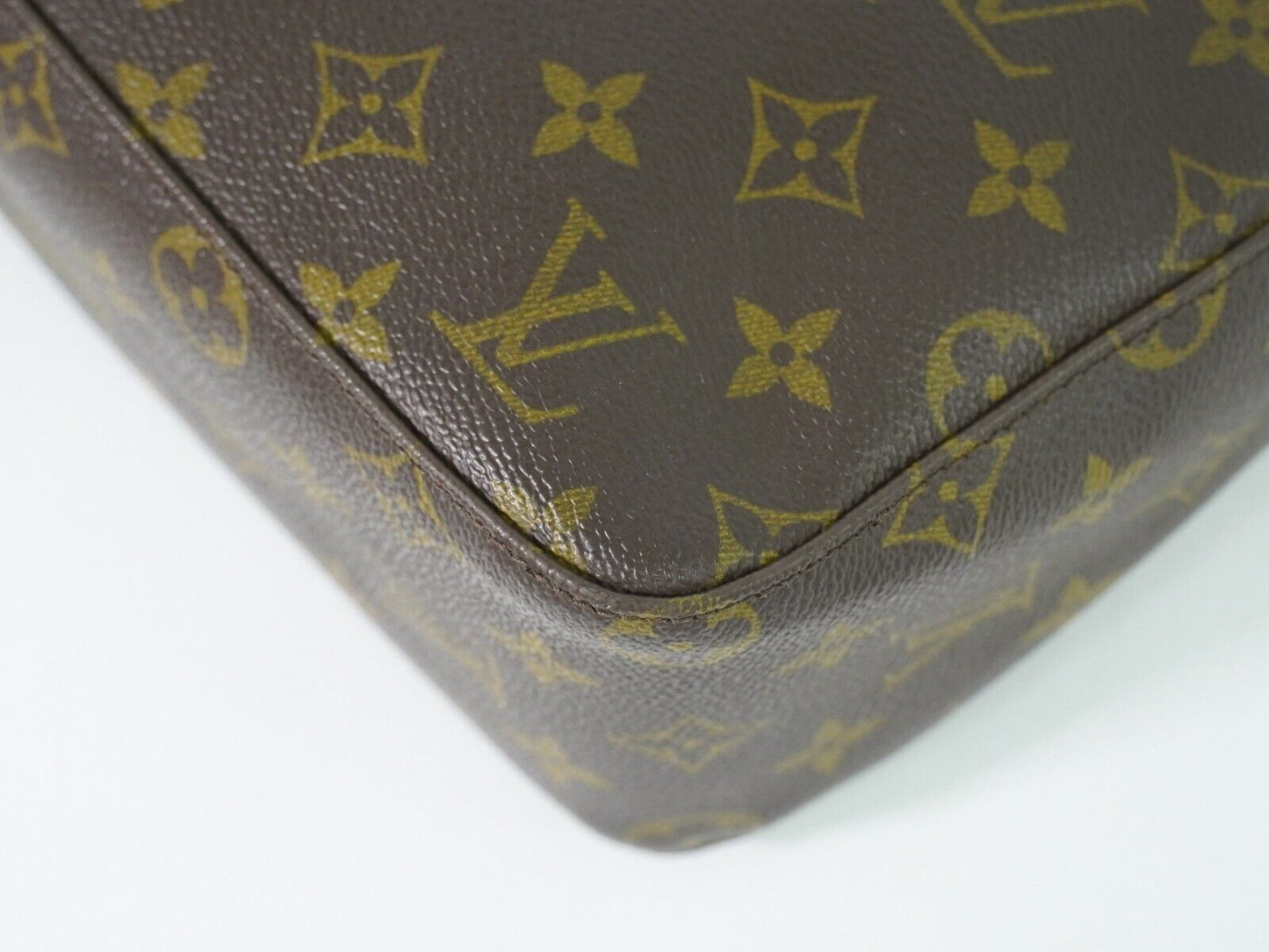 Louis Vuitton Looping Mm Brown Gold Plated Handbag