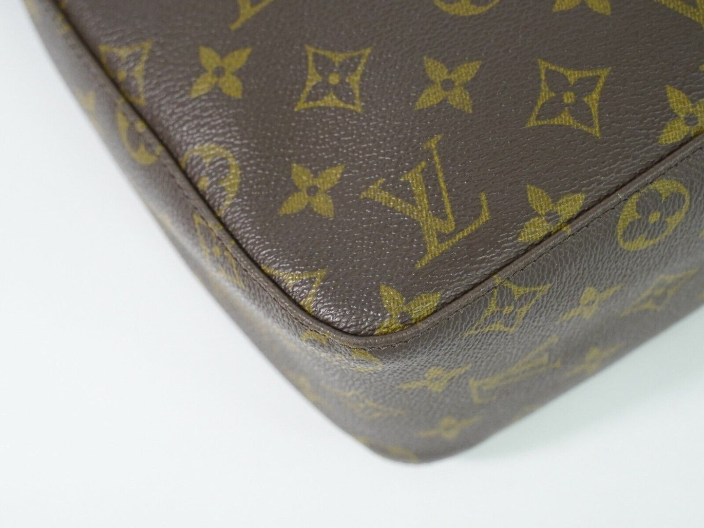 Louis Vuitton Looping Mm Brown Gold Plated Handbag