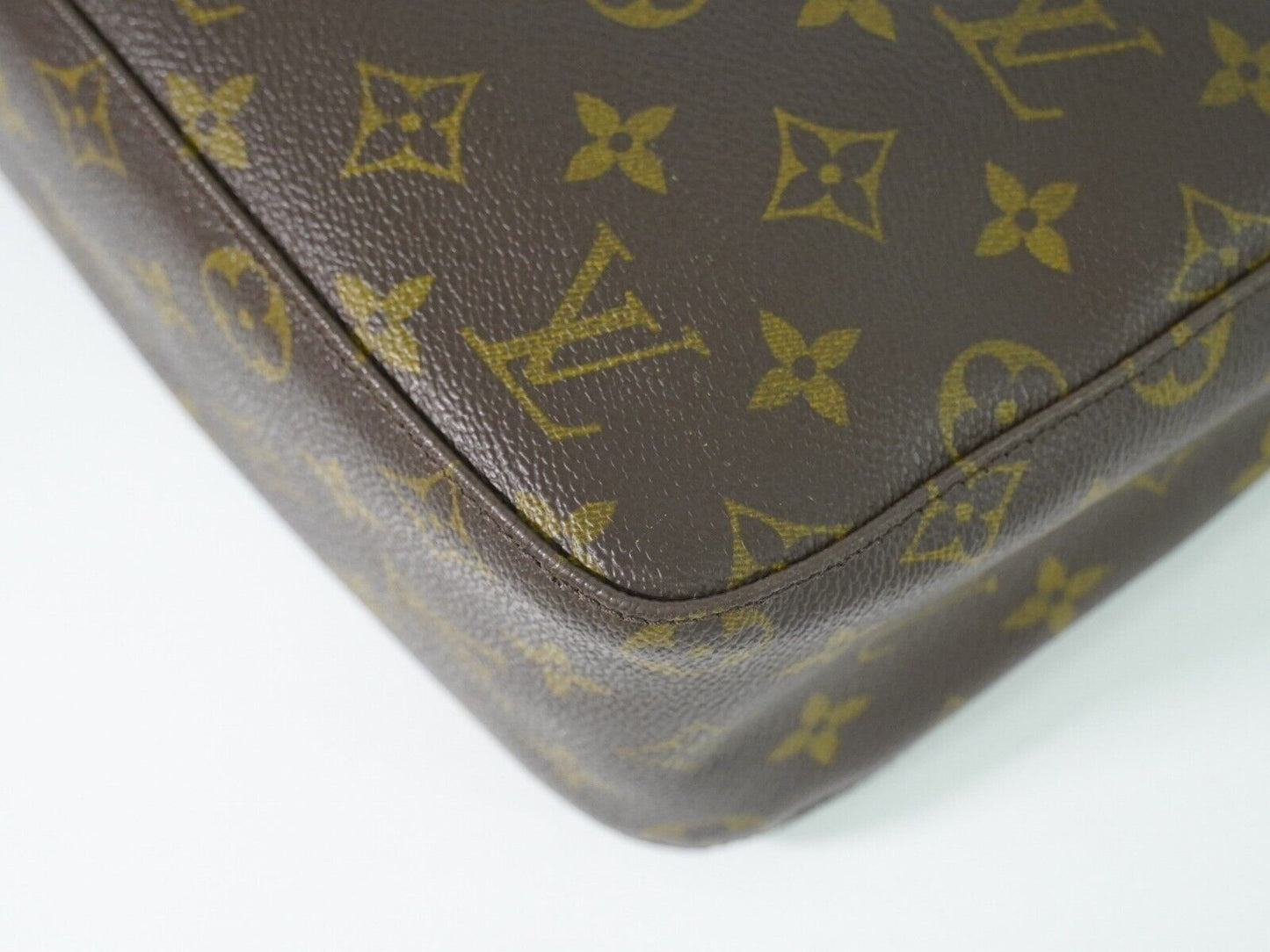 Louis Vuitton Looping Mm Brown Gold Plated Handbag