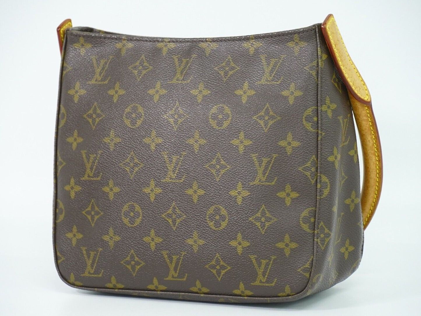 Louis Vuitton Looping Mm Brown Gold Plated Handbag