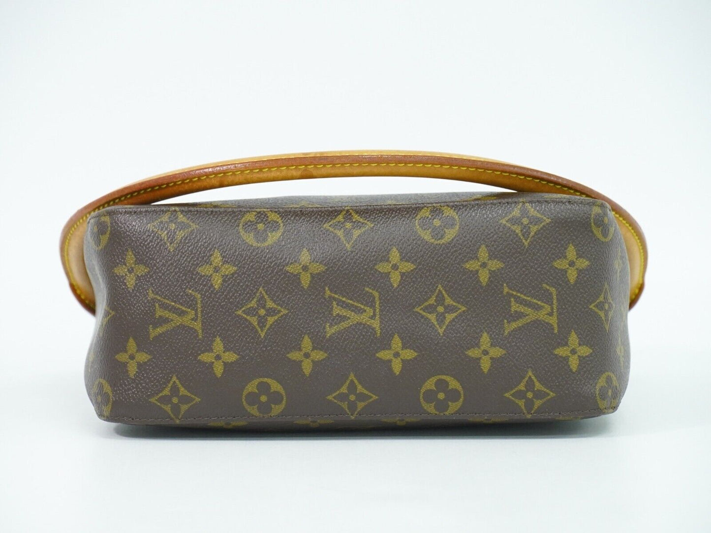 Louis Vuitton Looping Mm Brown Gold Plated Handbag