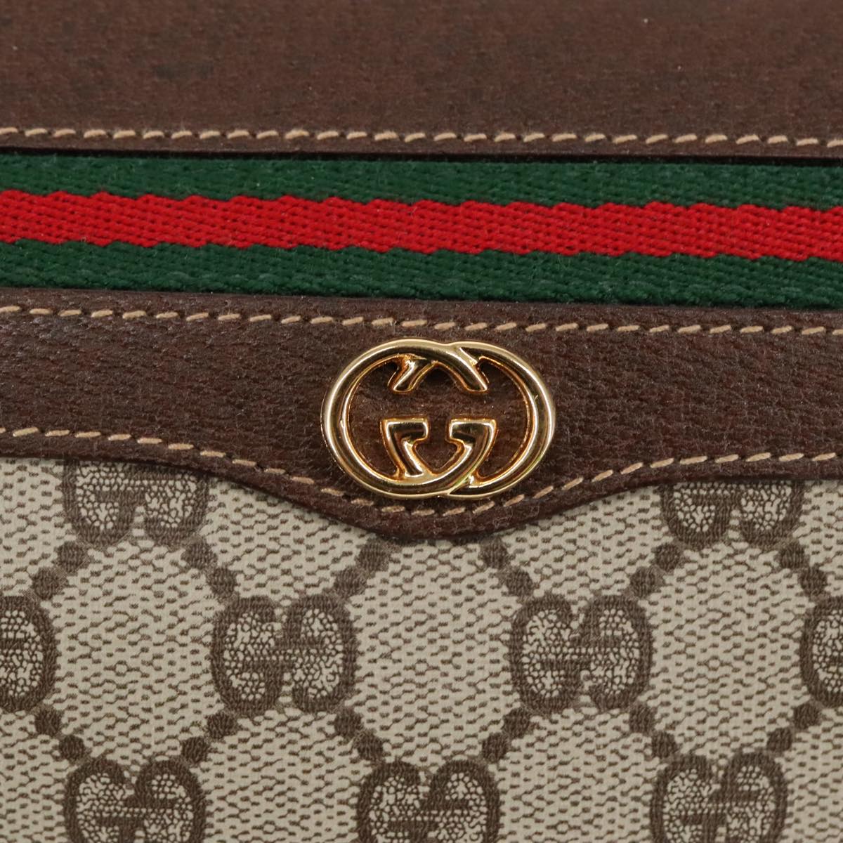 Gucci Ophidia Beige Canvas Shoulder Bag