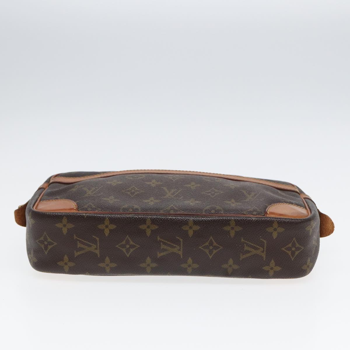 Louis Vuitton Compiegne 28 Brown Canvas Clutch Bag