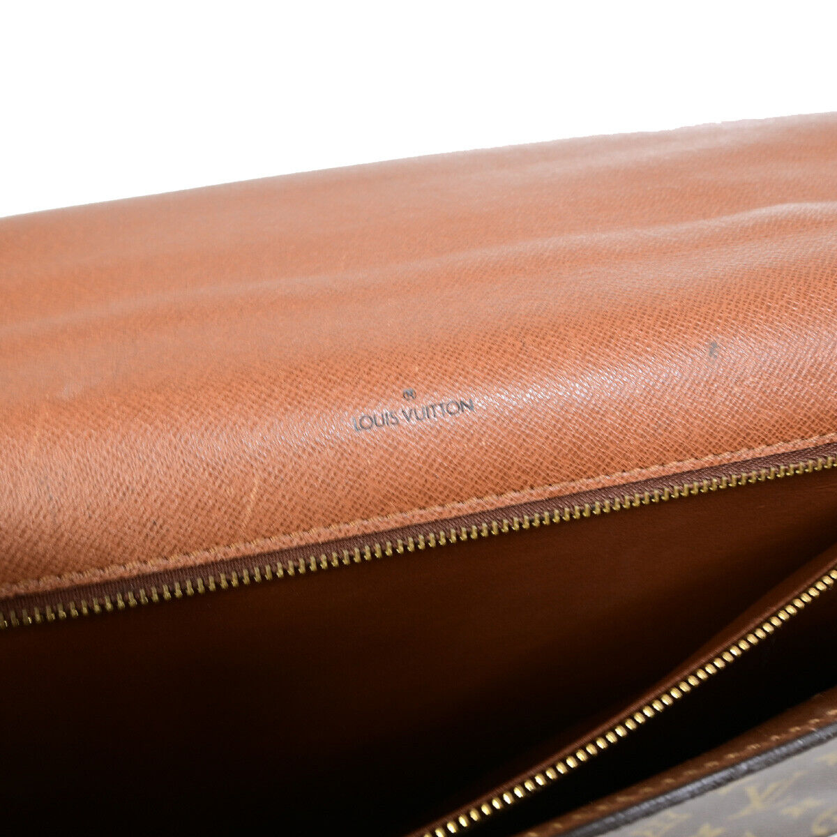 Louis Vuitton Porte Documents Brown Canvas Briefcase Bag