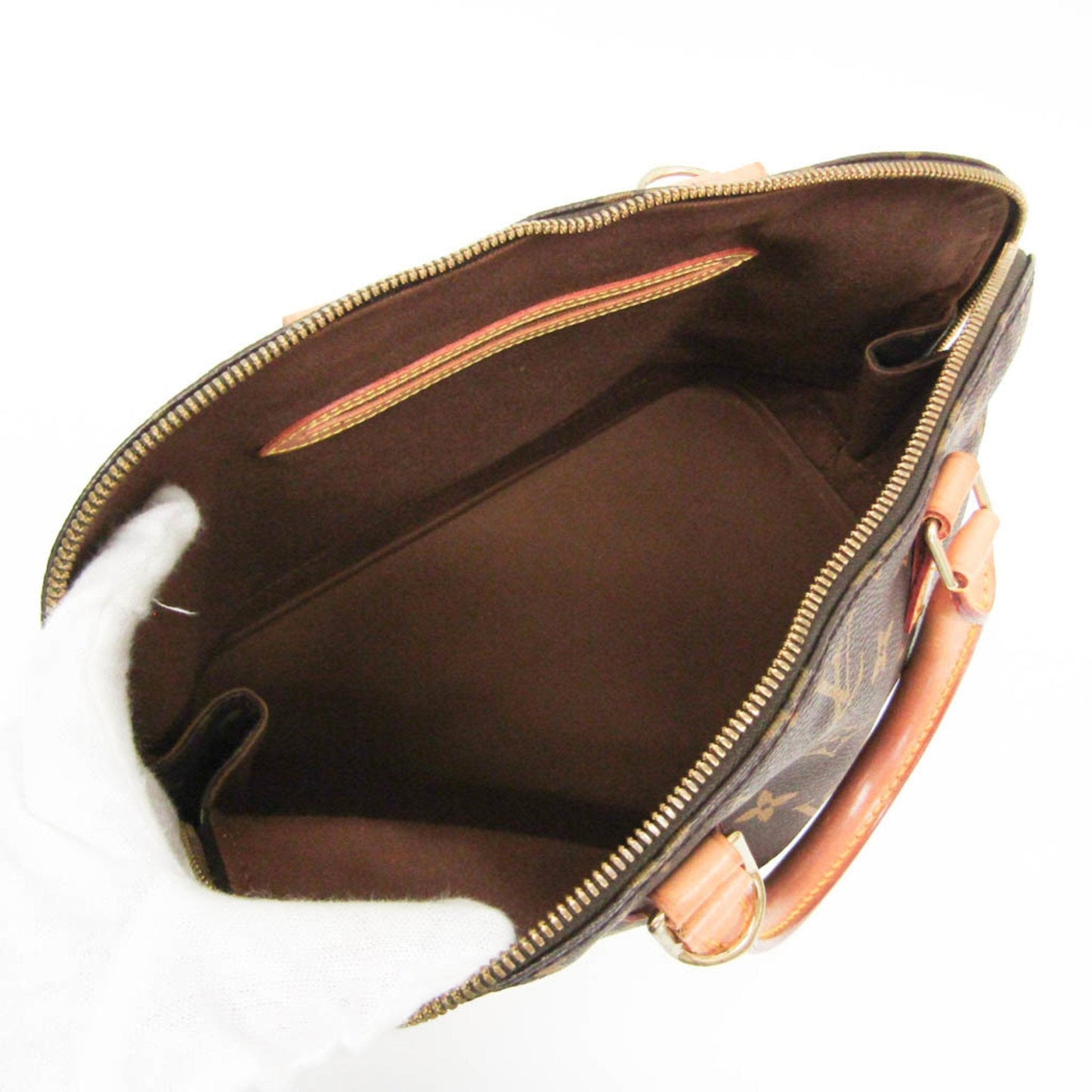 Louis Vuitton Alma Brown Canvas Handbag