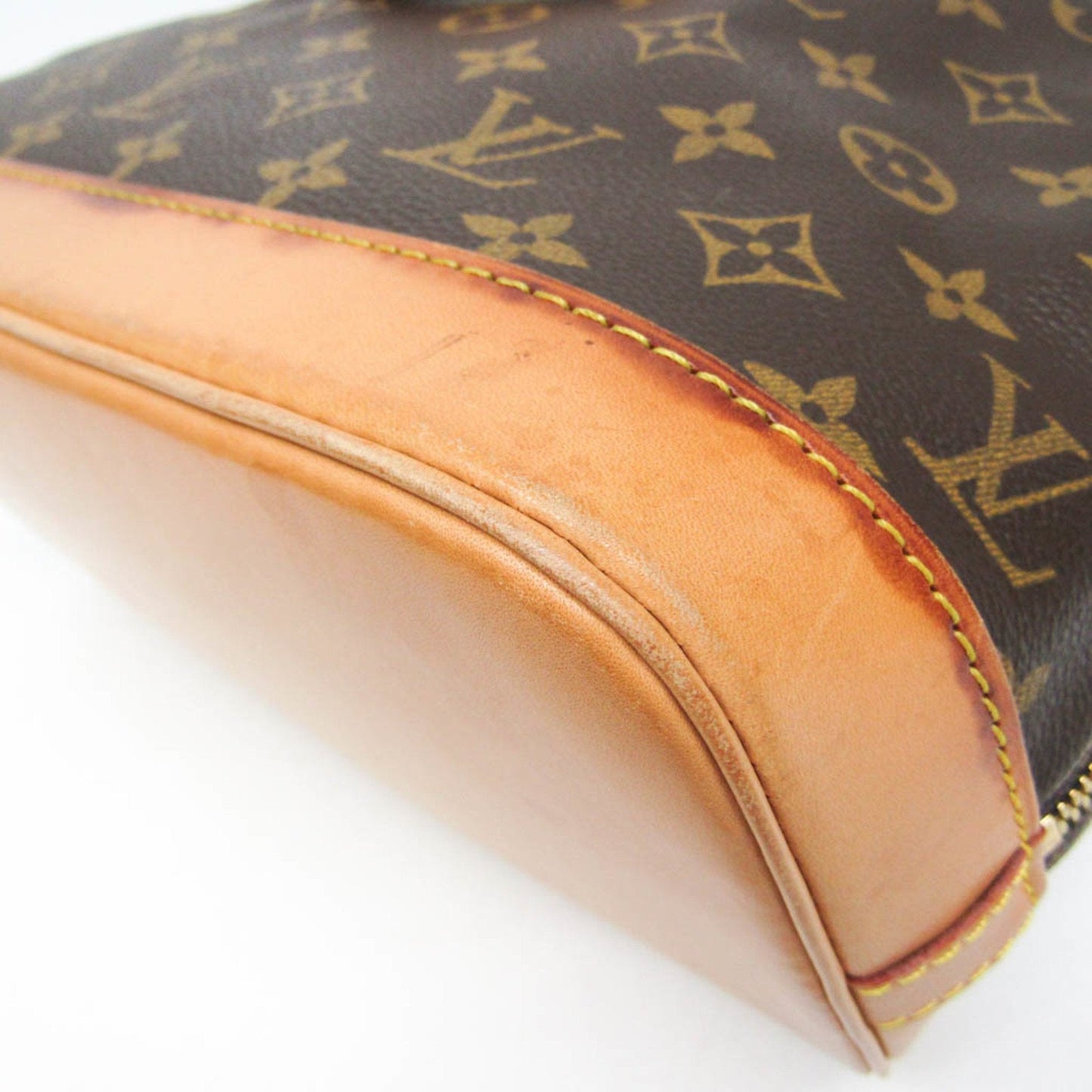 Louis Vuitton Alma Brown Canvas Handbag