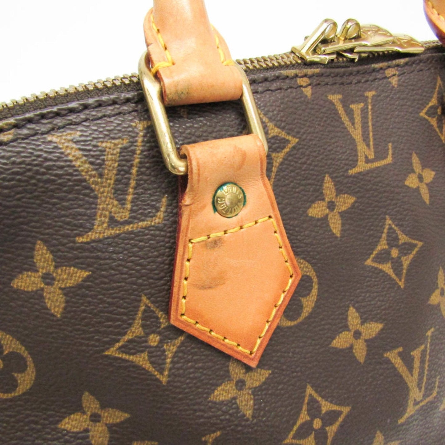 Louis Vuitton Alma Brown Canvas Handbag