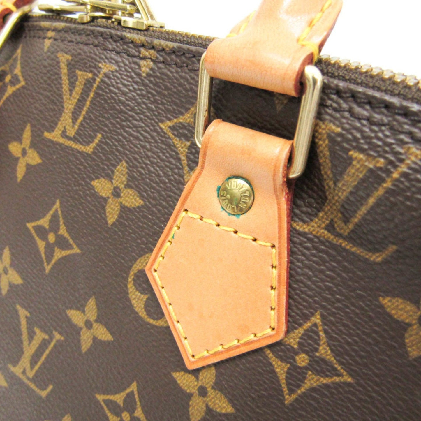 Louis Vuitton Alma Brown Canvas Handbag