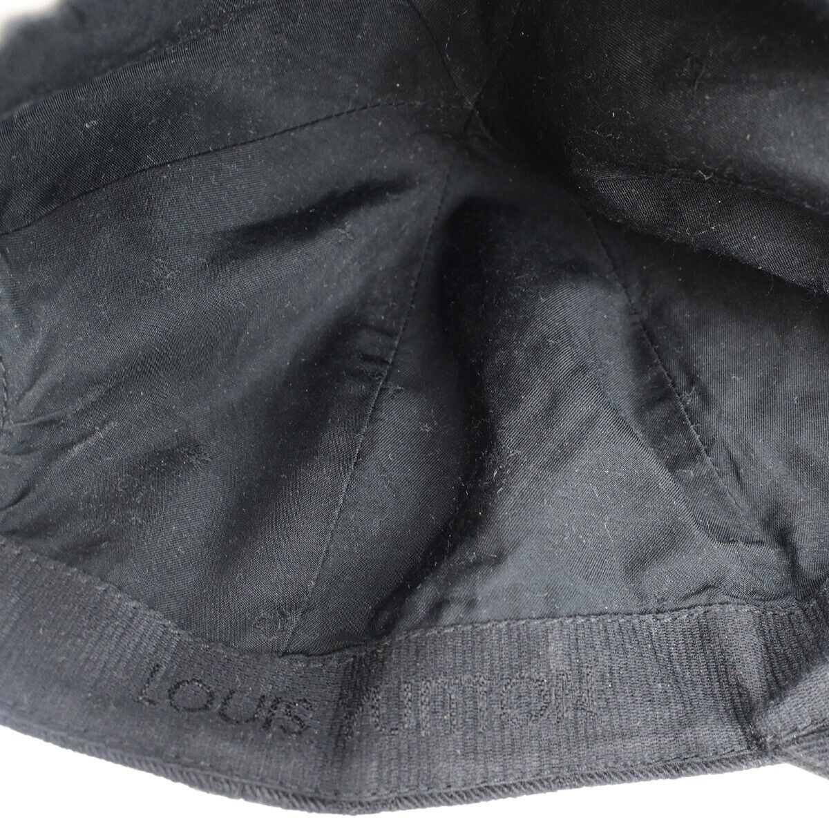 Louis Vuitton Bob Monogram Essential Black Cotton Hat