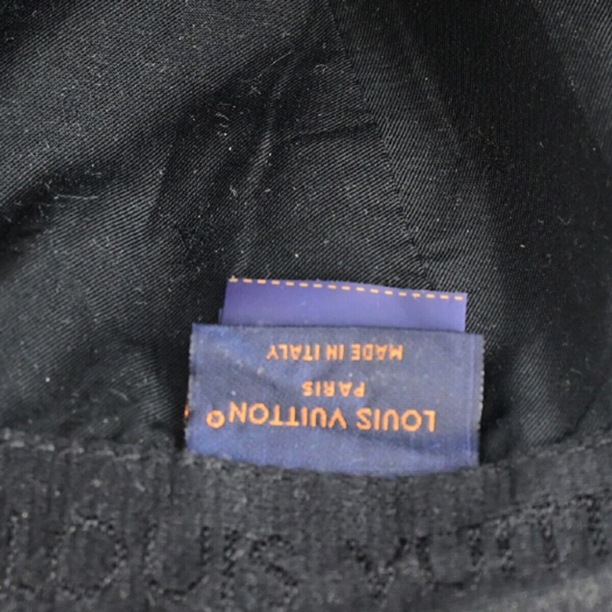 Louis Vuitton Bob Monogram Essential Black Cotton Hat