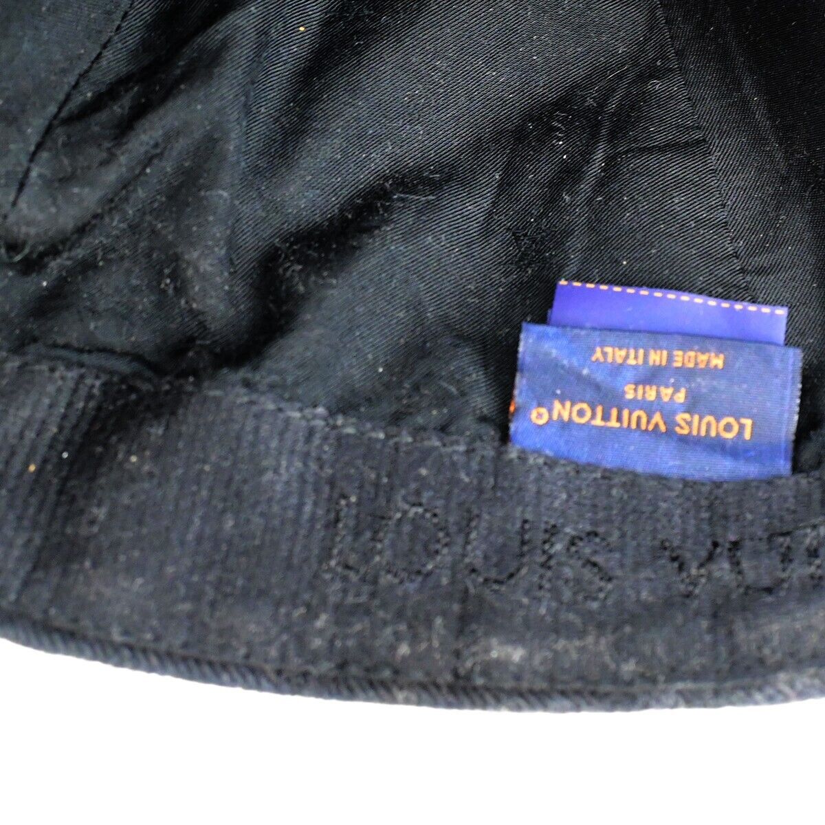 Louis Vuitton Bob Monogram Essential Black Cotton Hat
