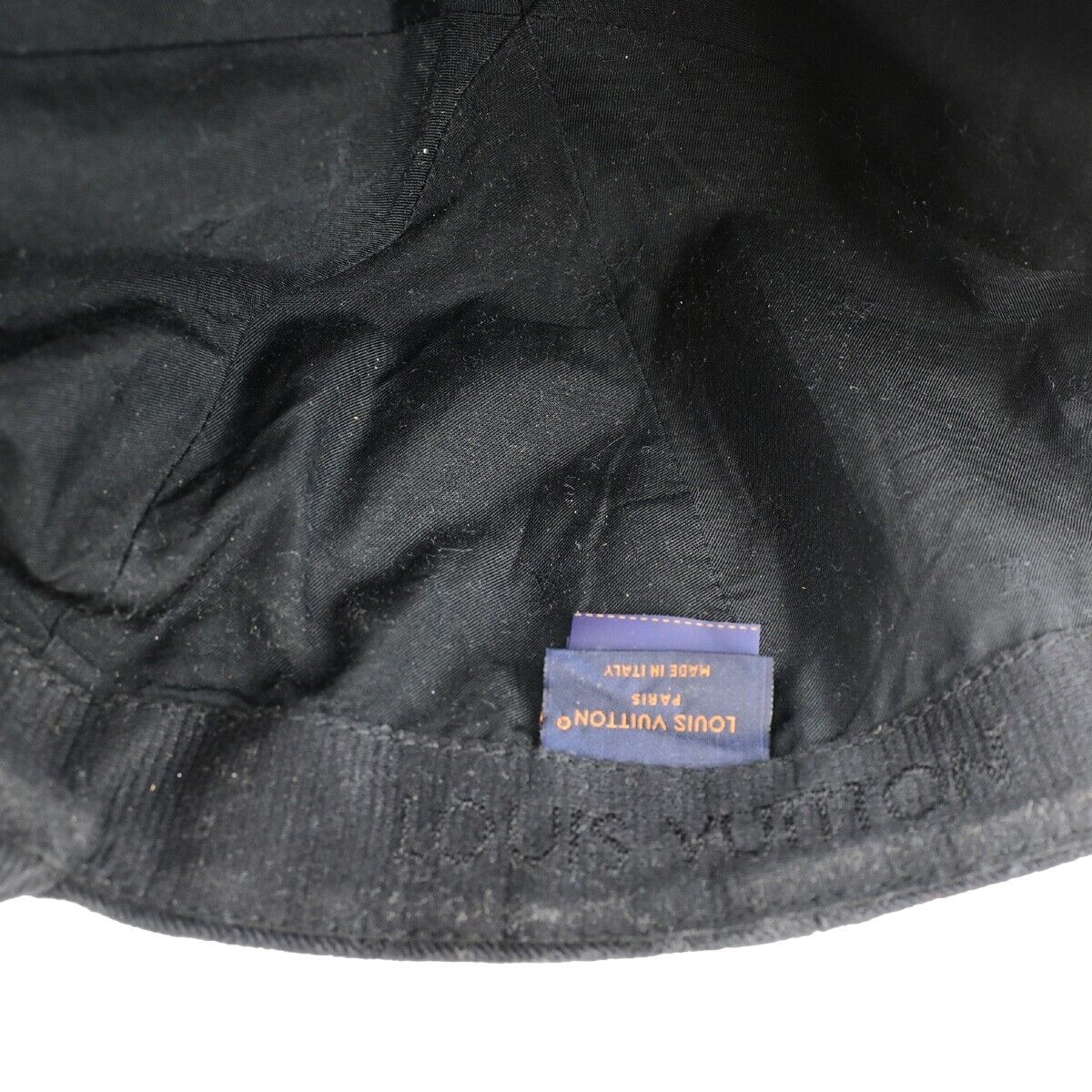 Louis Vuitton Bob Monogram Essential Black Cotton Hat