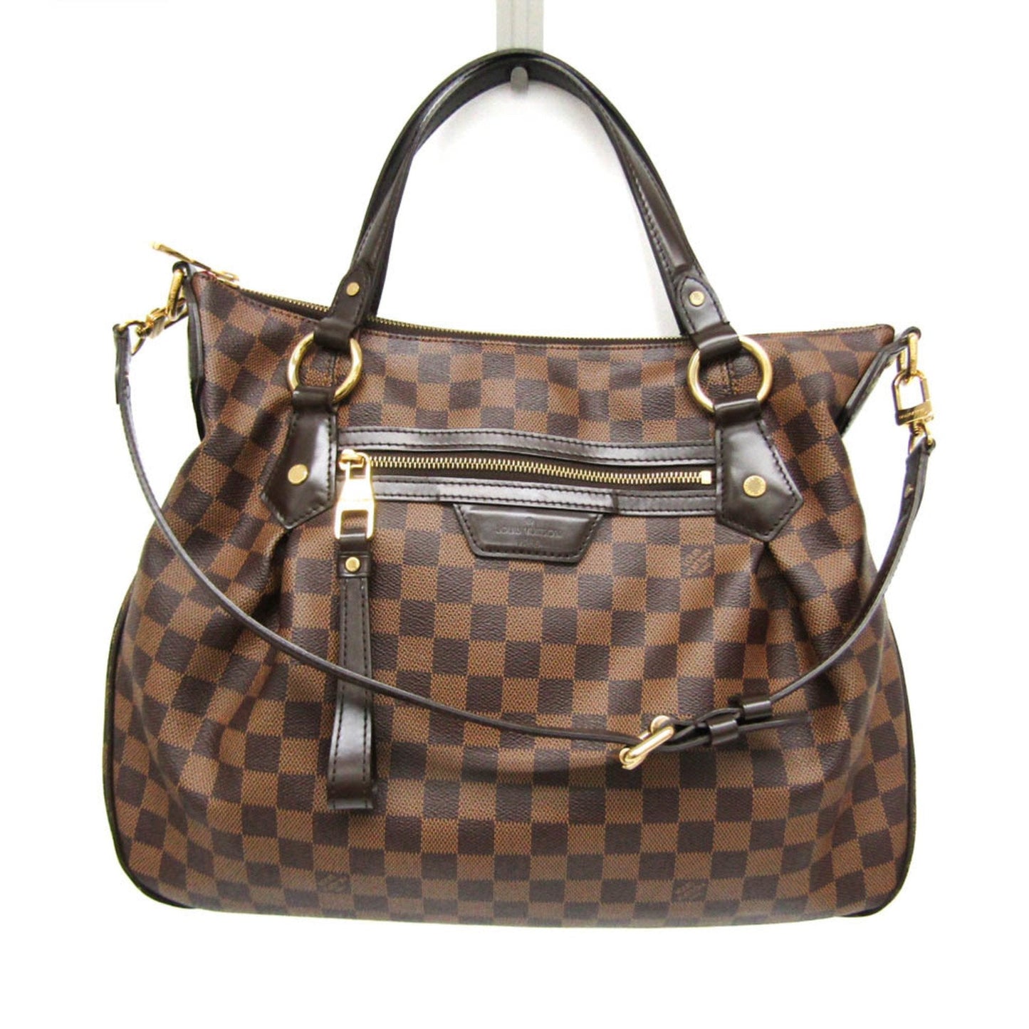 Louis Vuitton Evora Brown Canvas Shoulder Bag ()