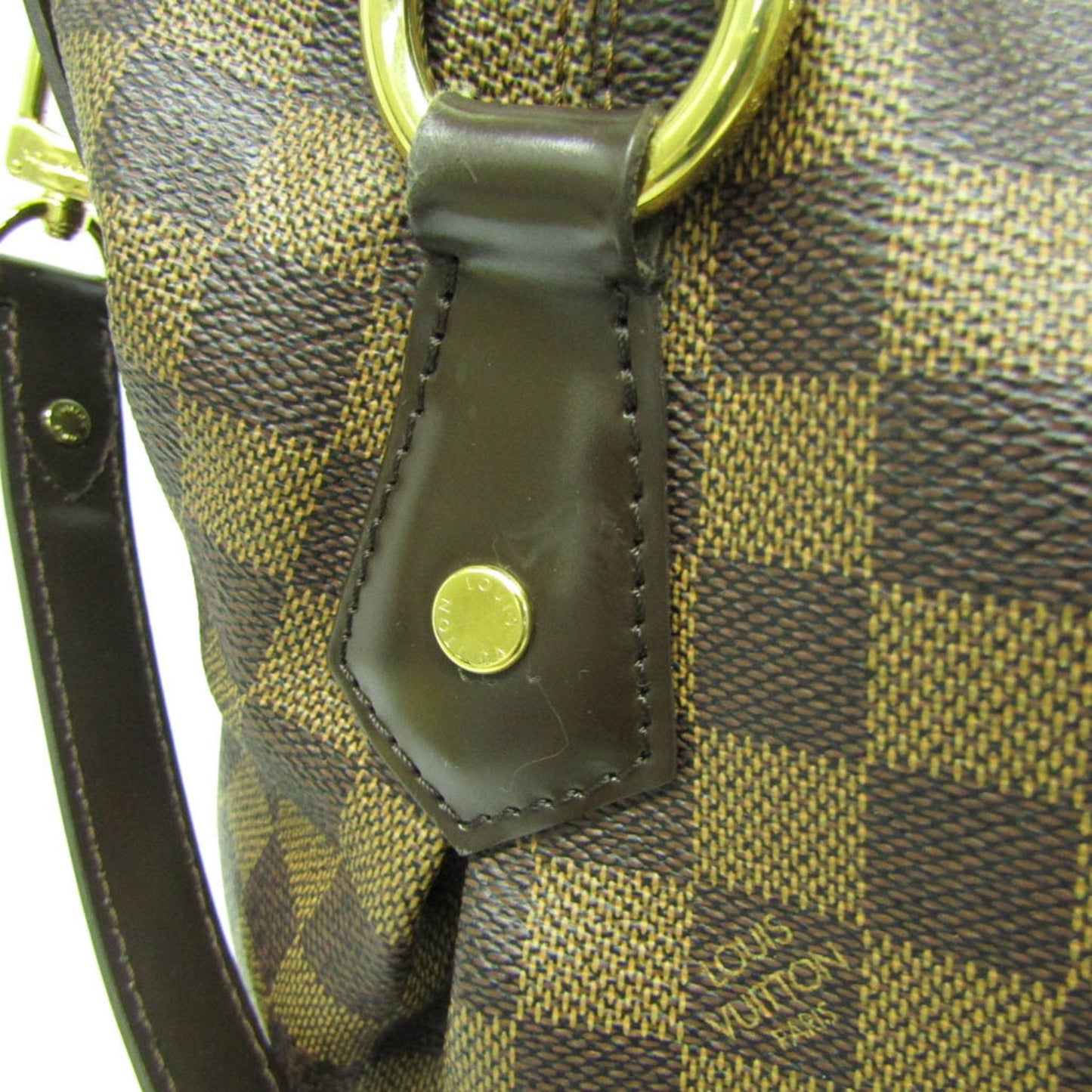Louis Vuitton Evora Brown Canvas Shoulder Bag