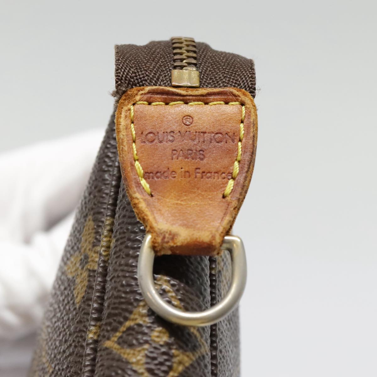 Louis Vuitton Pochette Accessoire Brown Canvas Clutch Bag