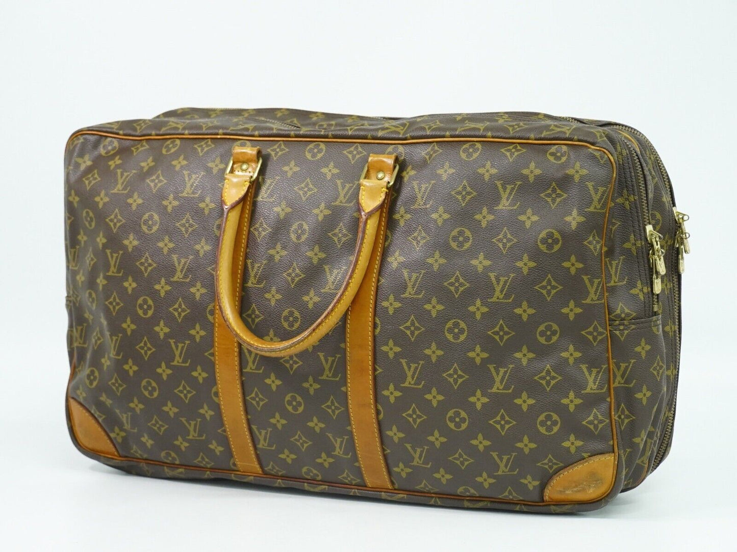Louis Vuitton Sirius Brown Canvas Travel Bag