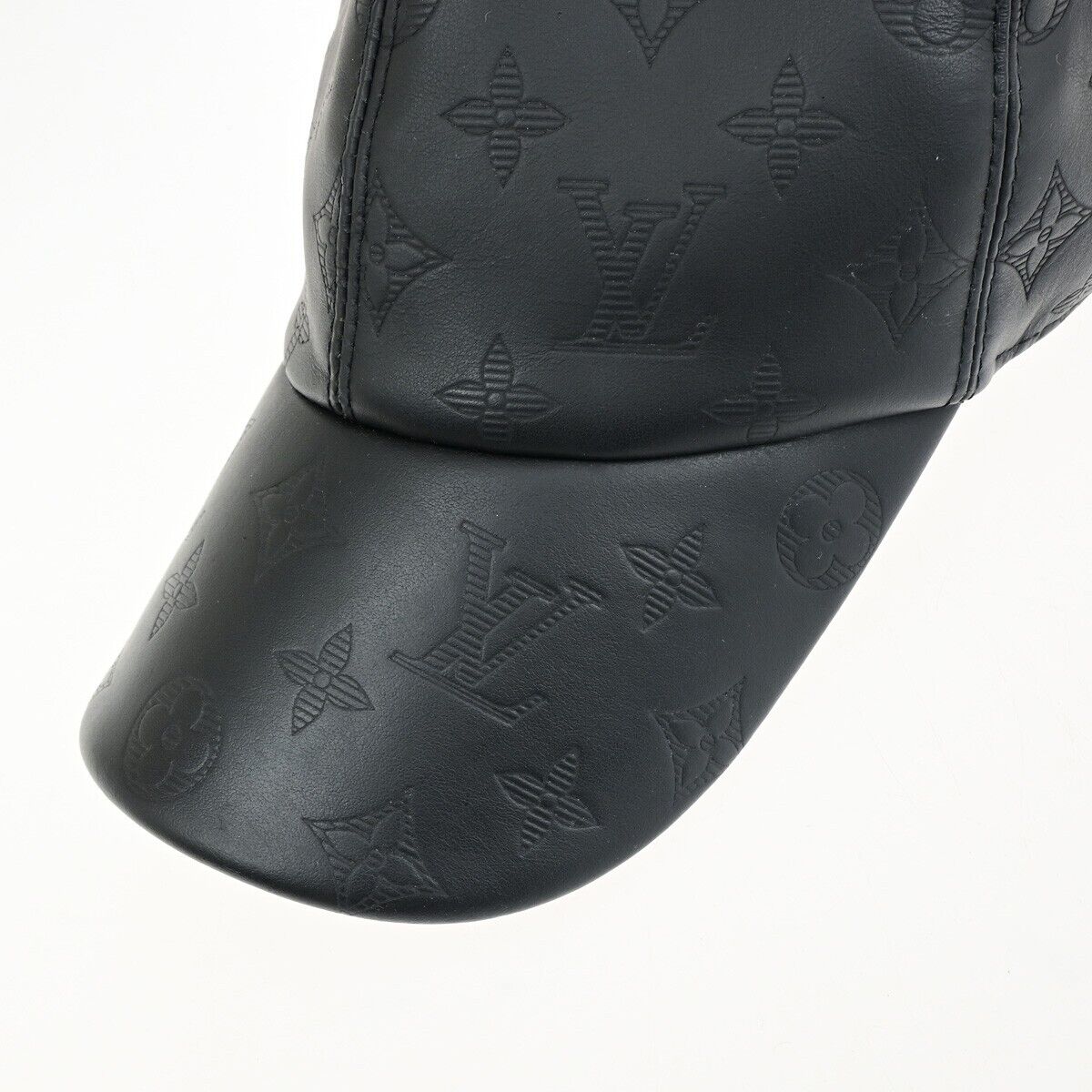Louis Vuitton Black Leather Hat