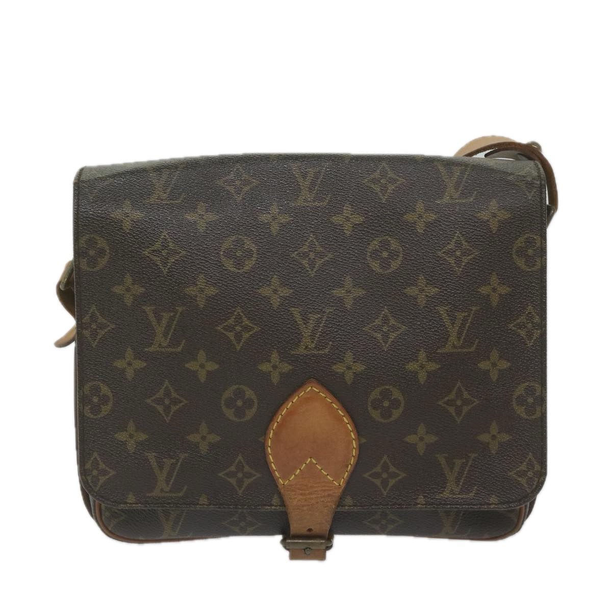 Louis Vuitton Cartouchière Brown Canvas Shoulder Bag