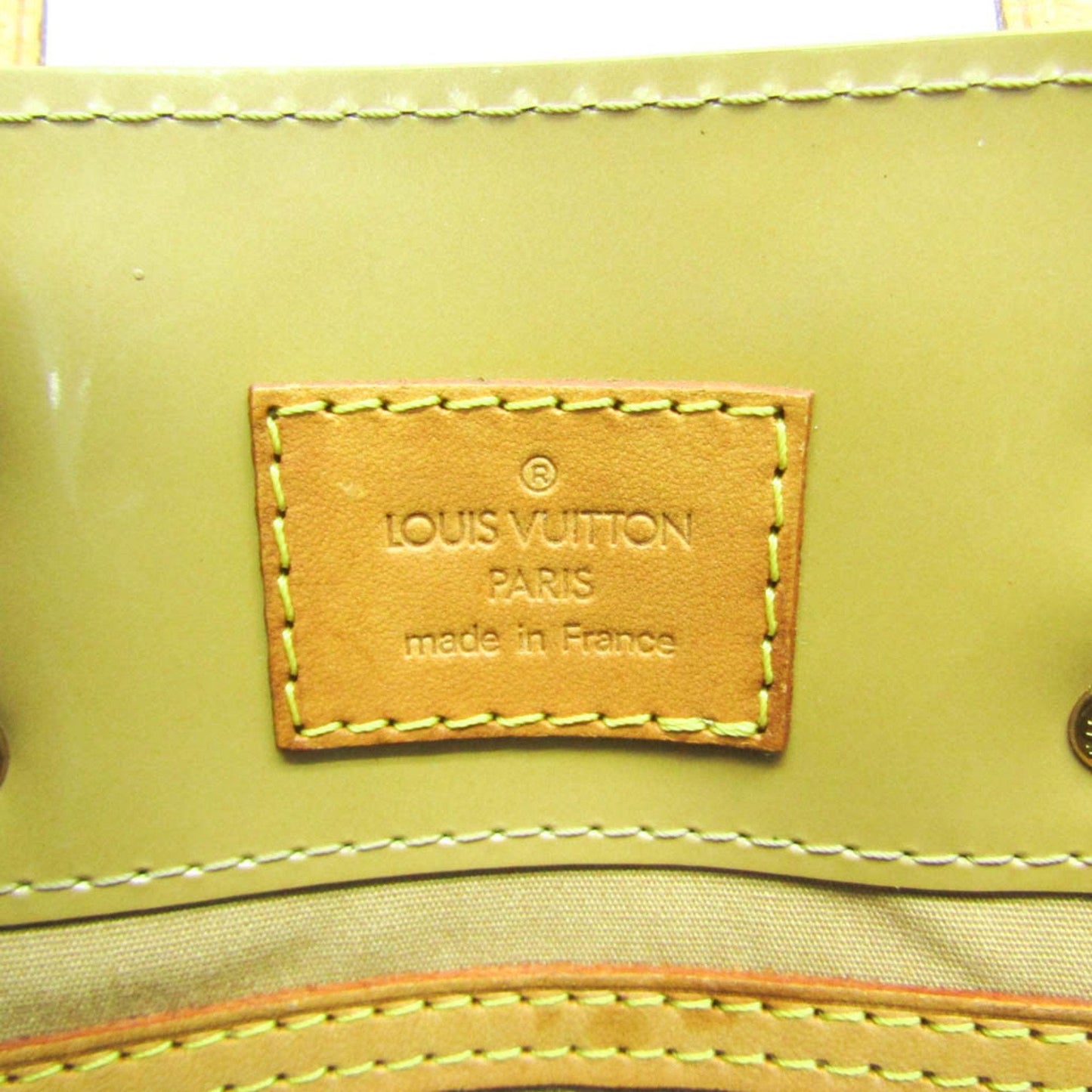 Louis Vuitton Reade Beige Patent Leather Handbag