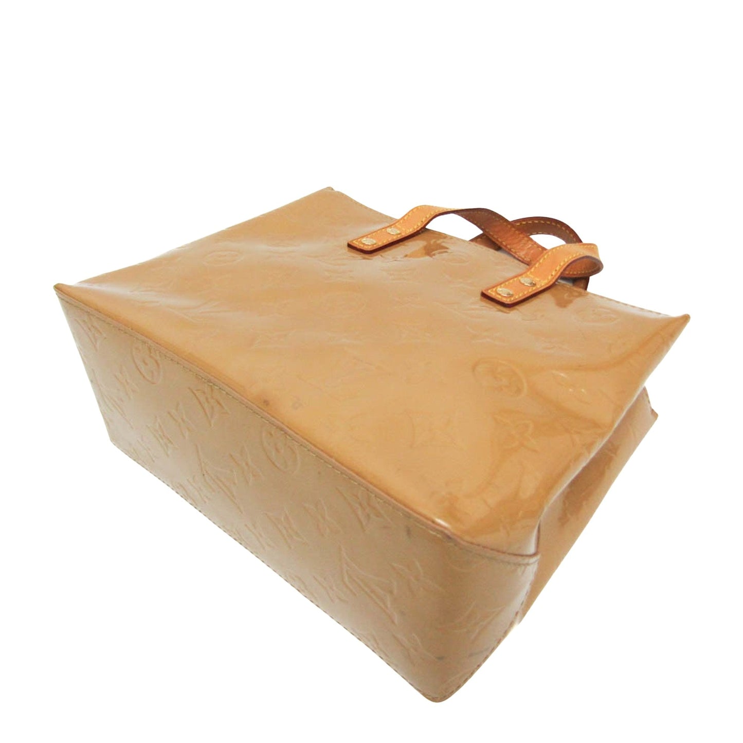 Louis Vuitton Reade Beige Patent Leather Handbag