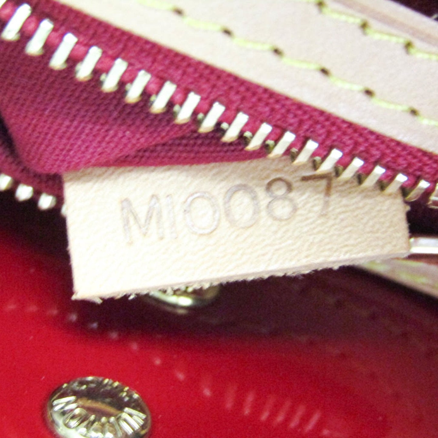 Louis Vuitton Reade Red Patent Leather Handbag