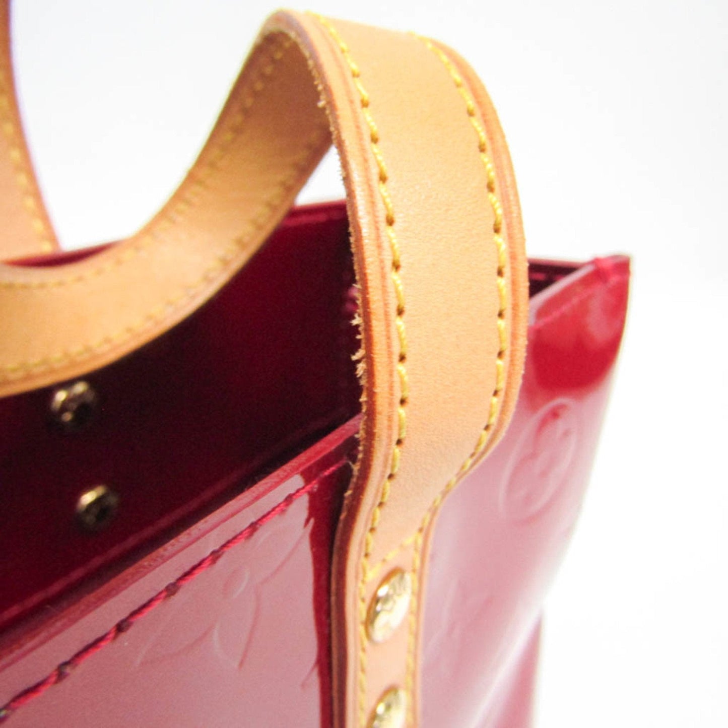 Louis Vuitton Reade Red Patent Leather Handbag