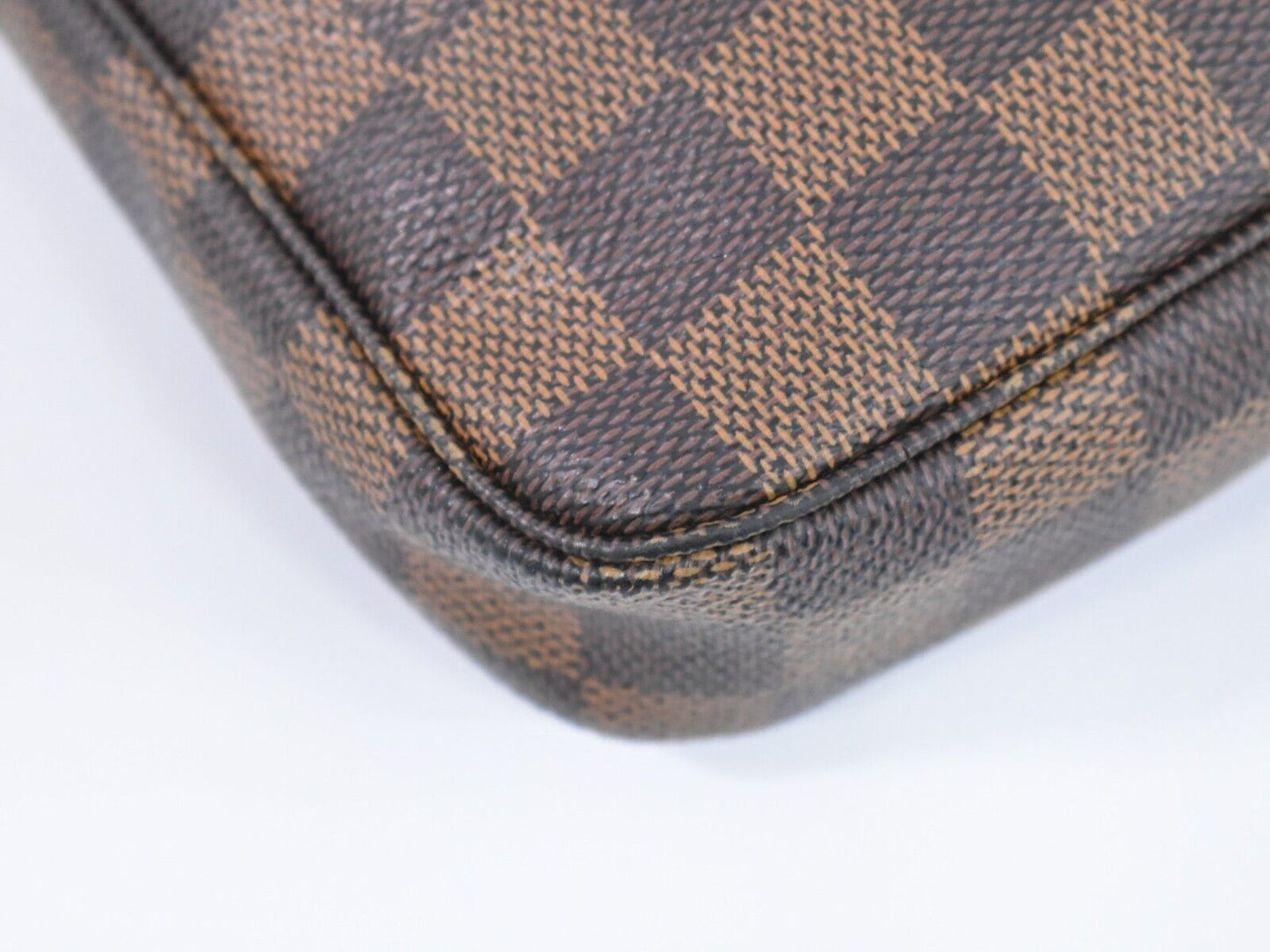 Louis Vuitton Pochette Accessoires Brown Canvas Clutch Bag