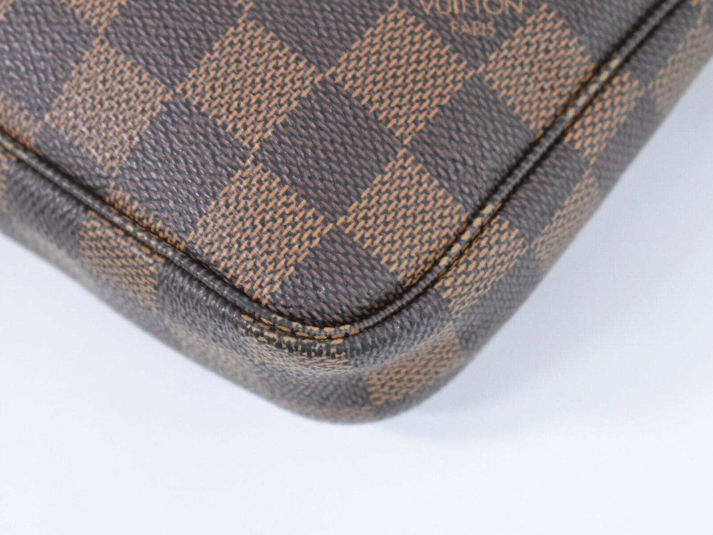 Louis Vuitton Pochette Accessoires Brown Canvas Clutch Bag