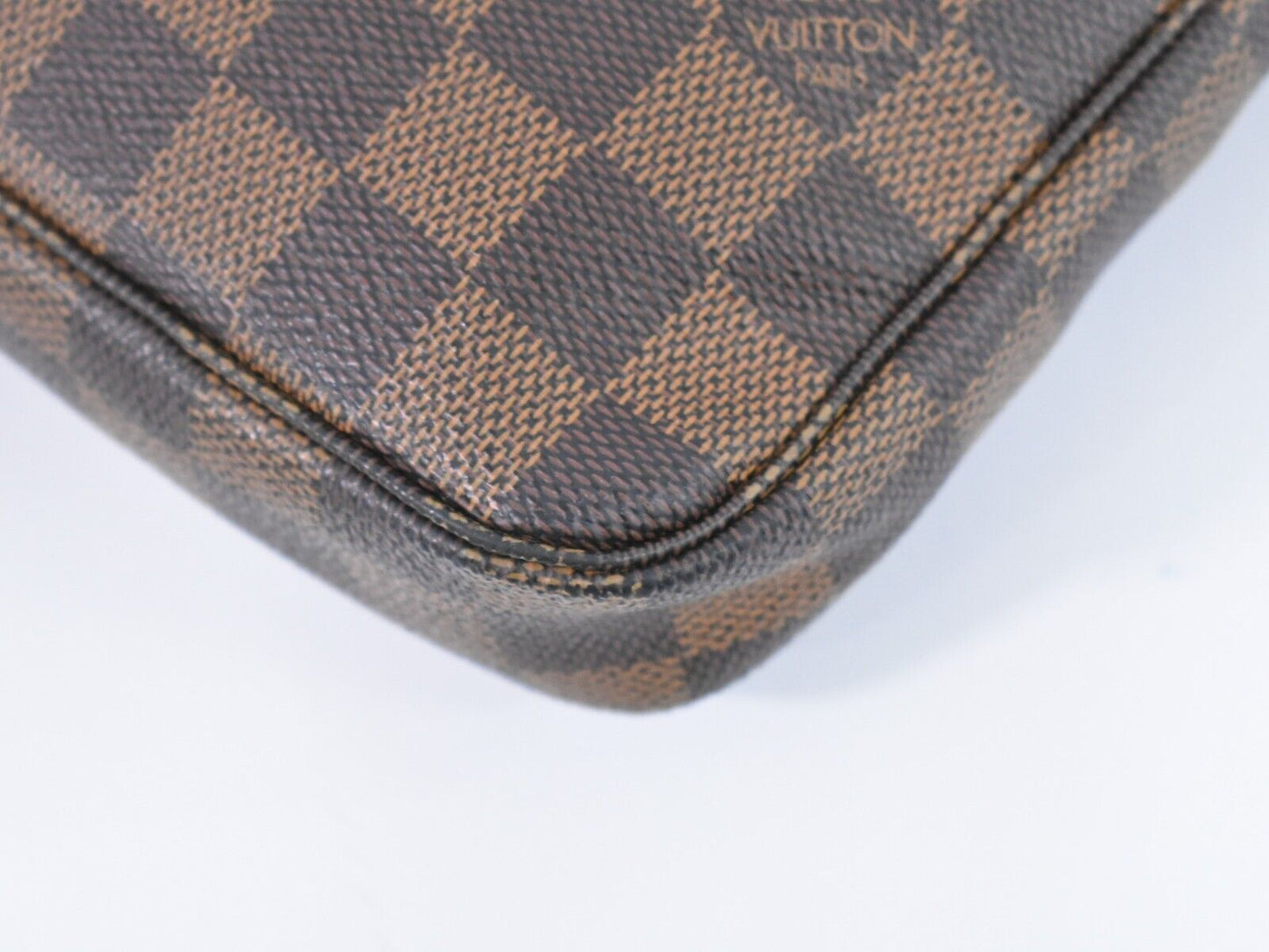 Louis Vuitton Pochette Accessoires Brown Canvas Clutch Bag