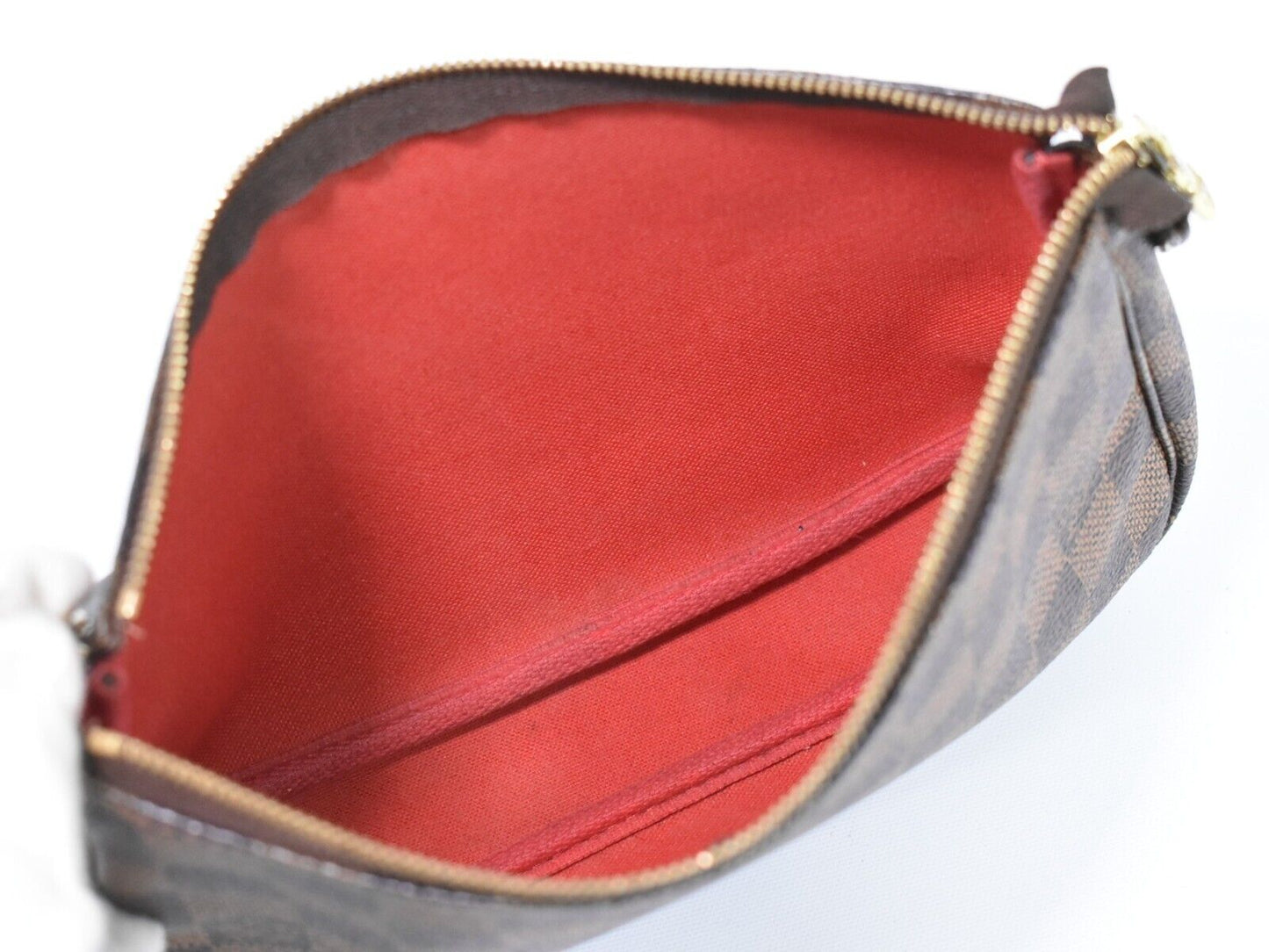 Louis Vuitton Pochette Accessoires Brown Canvas Clutch Bag