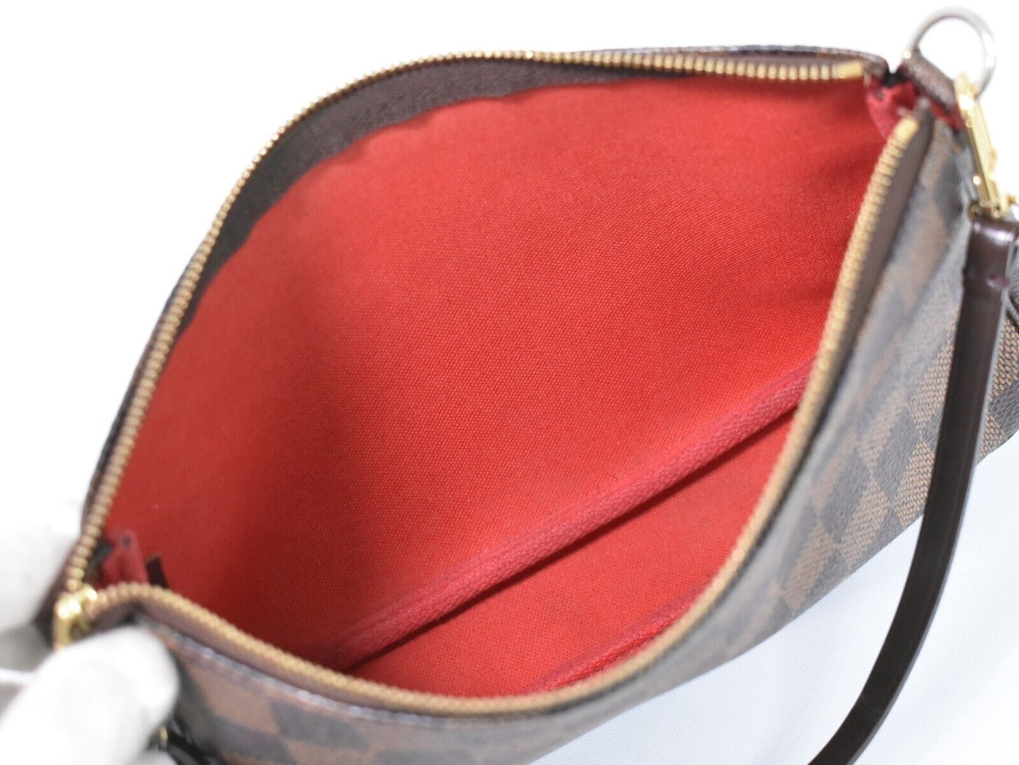 Louis Vuitton Pochette Accessoires Brown Canvas Clutch Bag