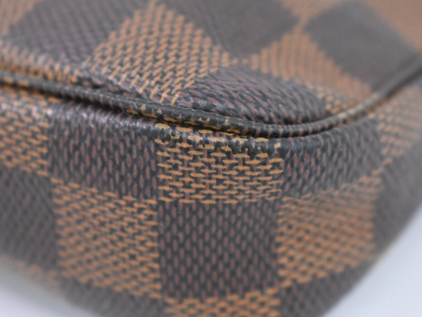 Louis Vuitton Pochette Accessoires Brown Canvas Clutch Bag