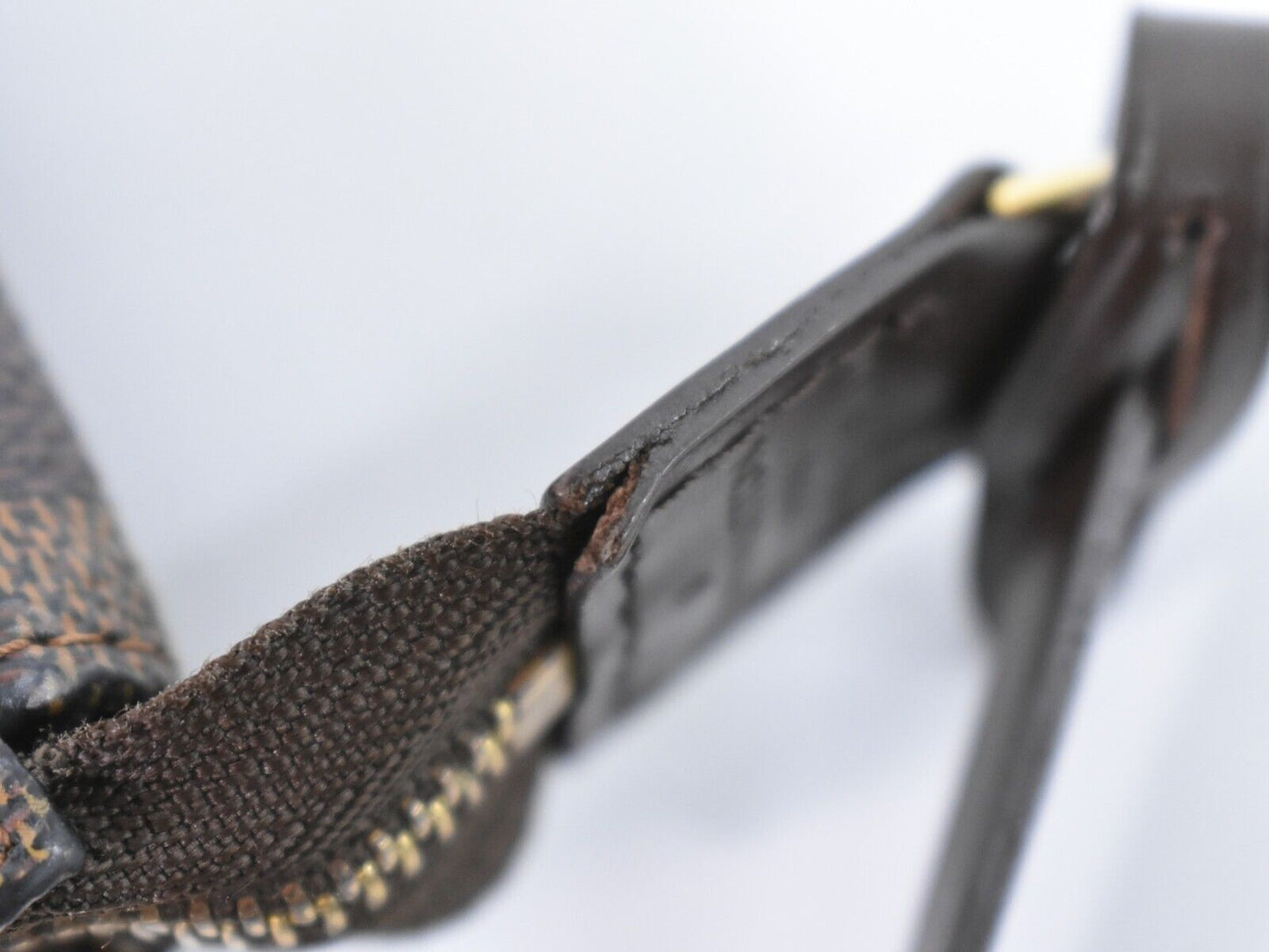Louis Vuitton Pochette Accessoires Brown Canvas Clutch Bag