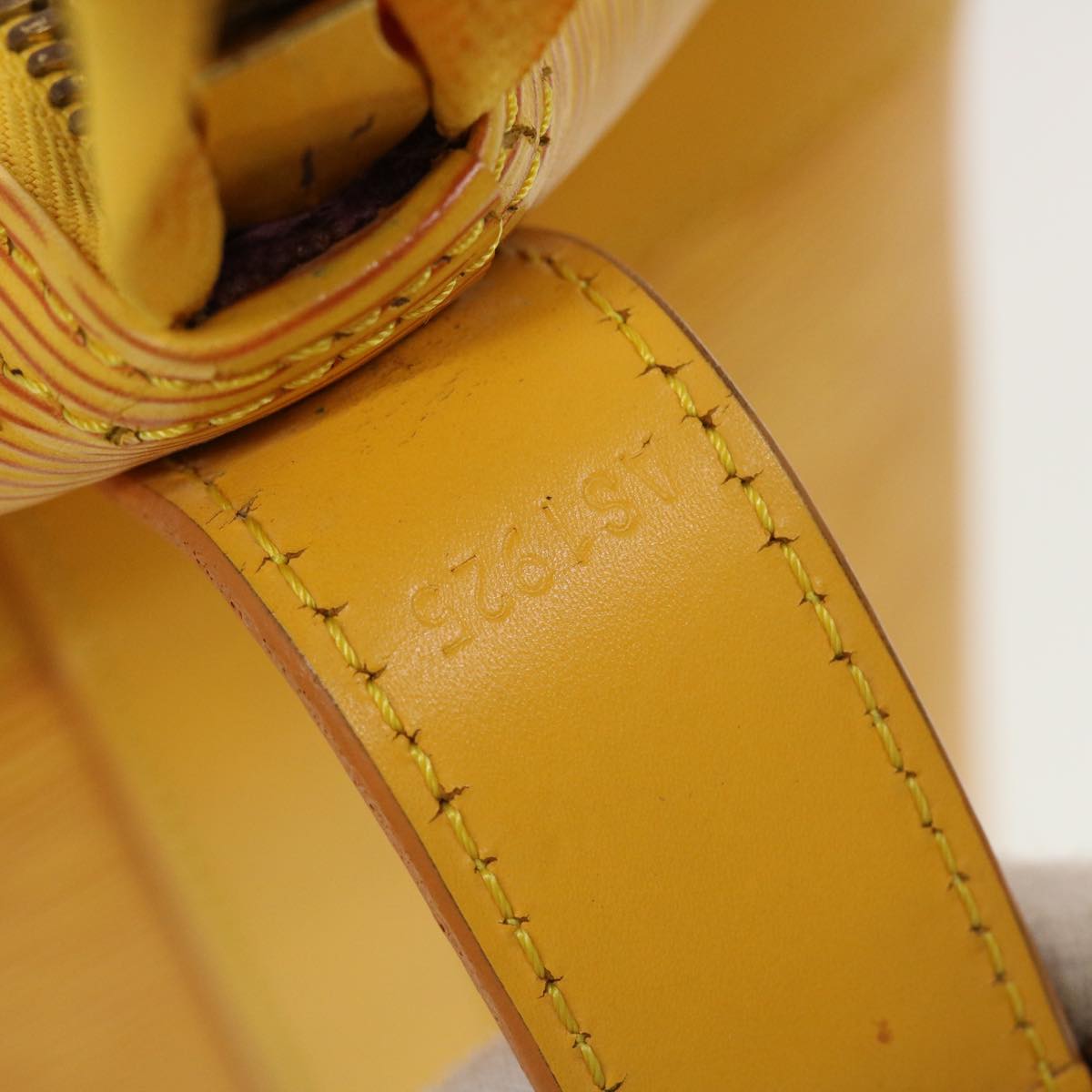 Louis Vuitton Boston Yellow Leather Travel Bag