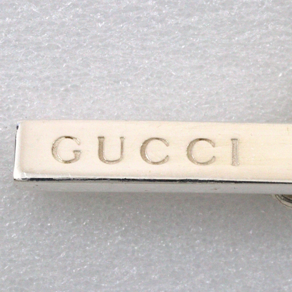 Gucci Interlocking G Silver Leather Bracelet Jewelry