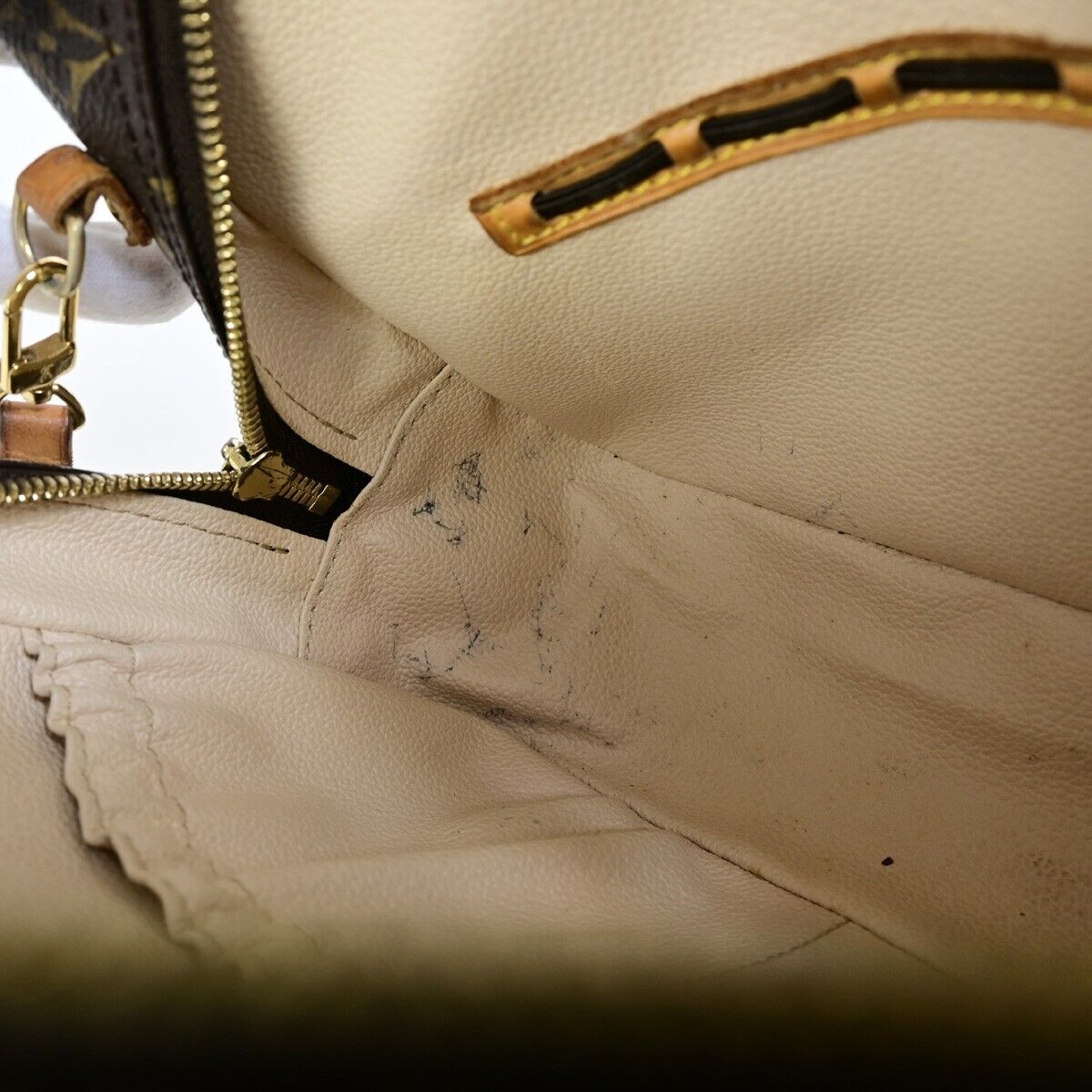 Louis Vuitton Spontini Brown Canvas Handbag