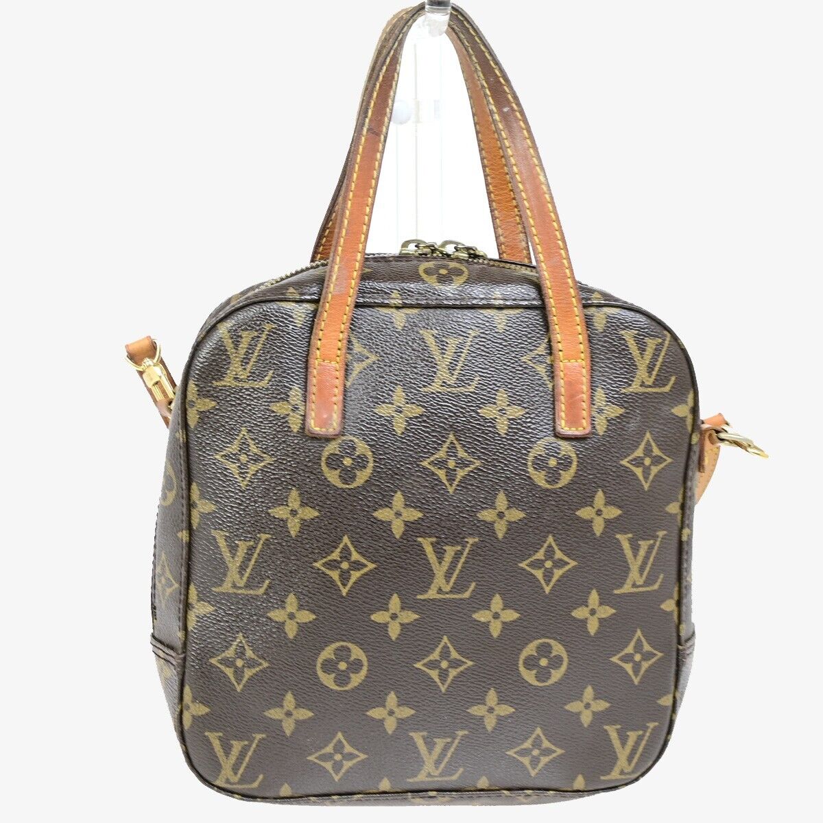 Louis Vuitton Spontini Brown Canvas Handbag
