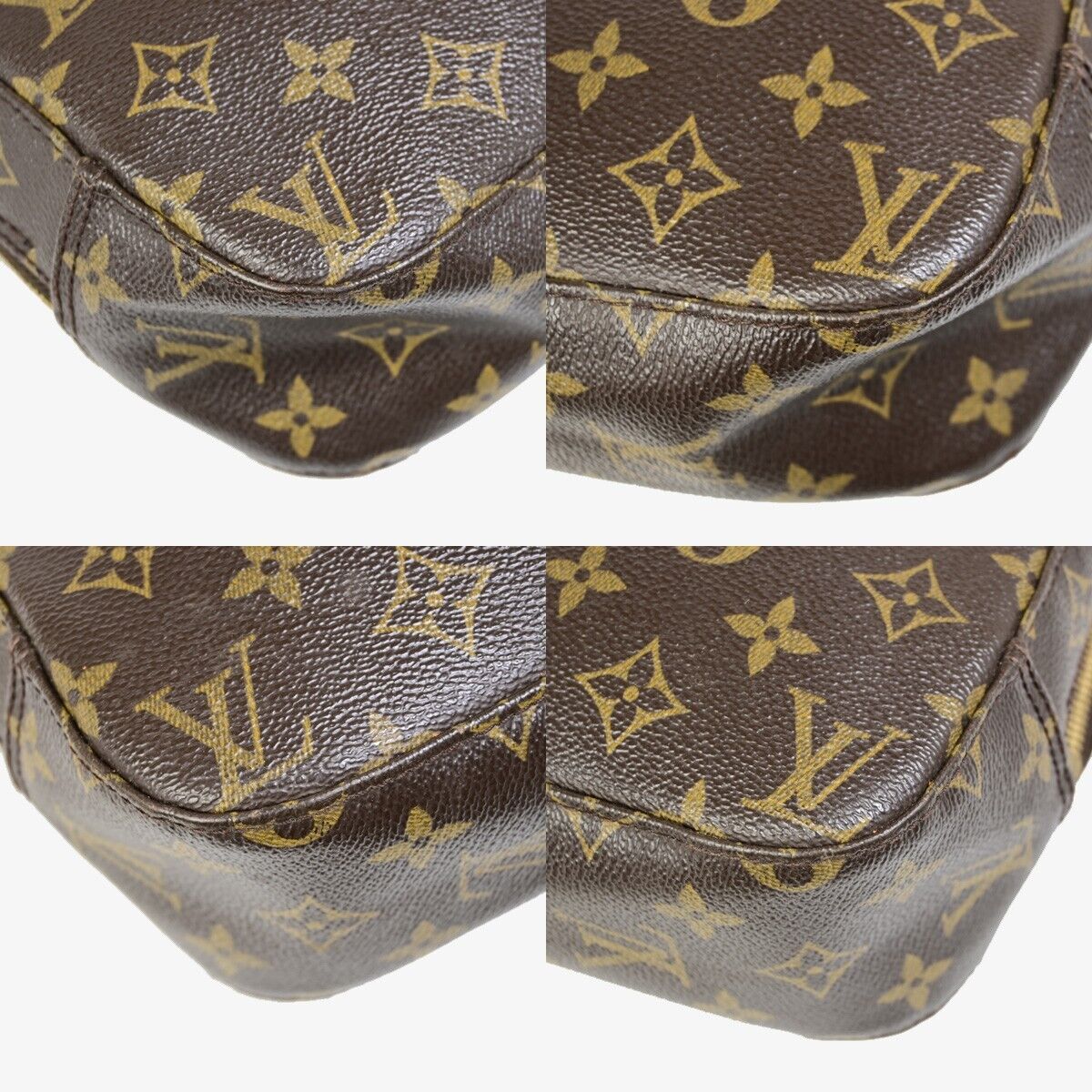 Louis Vuitton Spontini Brown Canvas Handbag