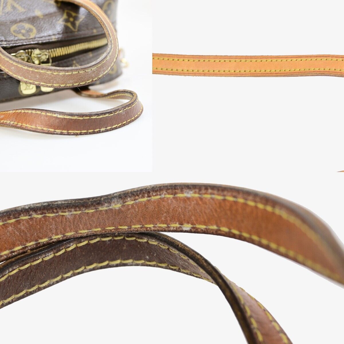 Louis Vuitton Spontini Brown Canvas Handbag