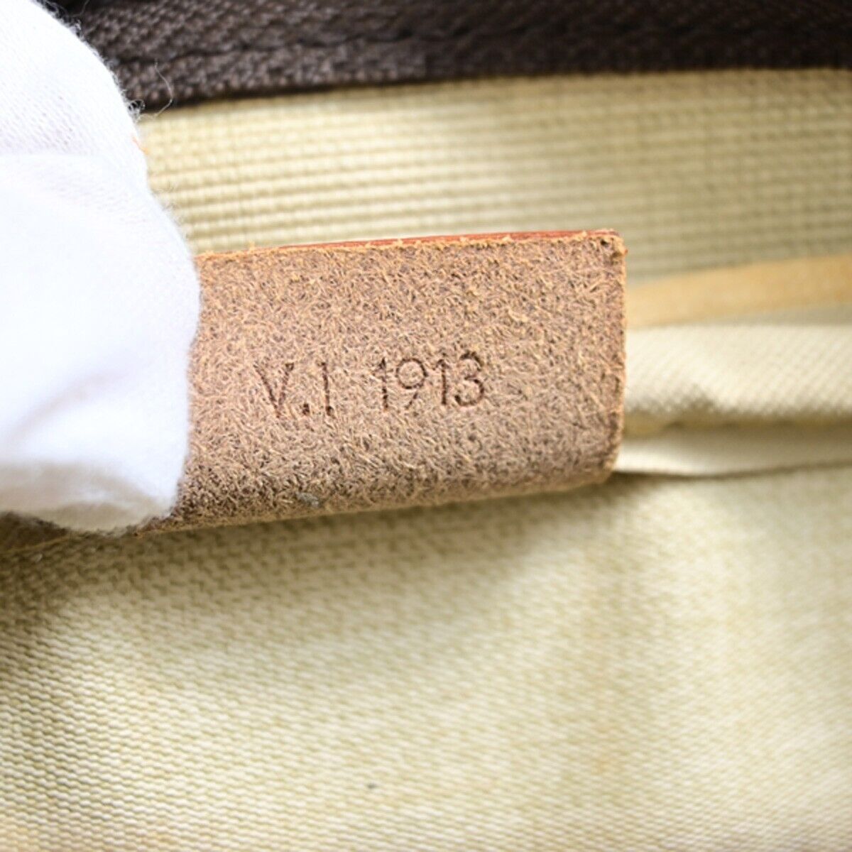 Louis Vuitton Deauville Brown Gold Plated Handbag