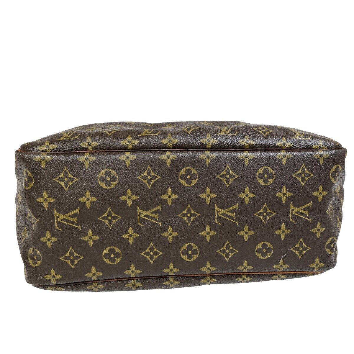 Louis Vuitton Deauville Brown Gold Plated Handbag