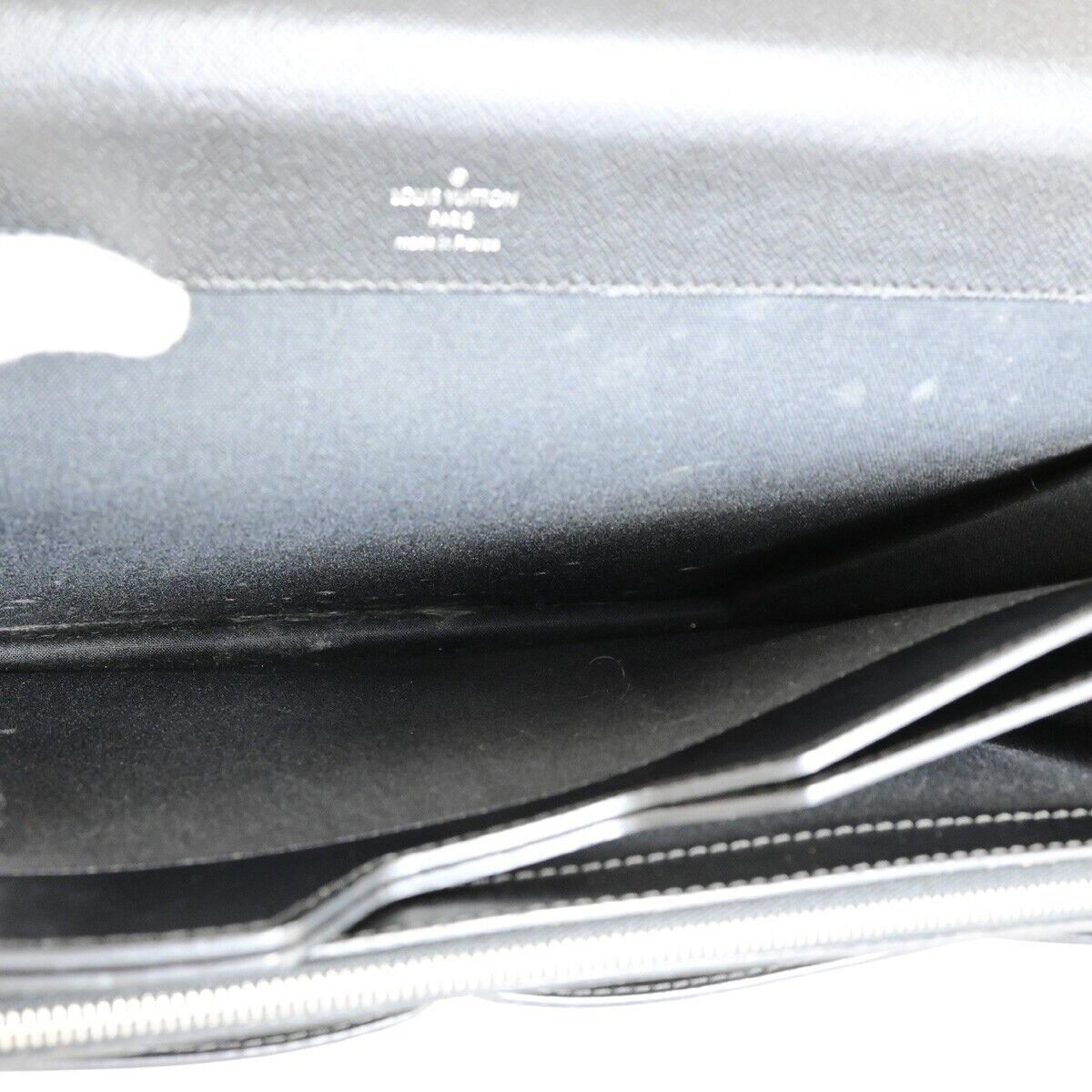 Louis Vuitton Robusto Black Leather Briefcase Bag