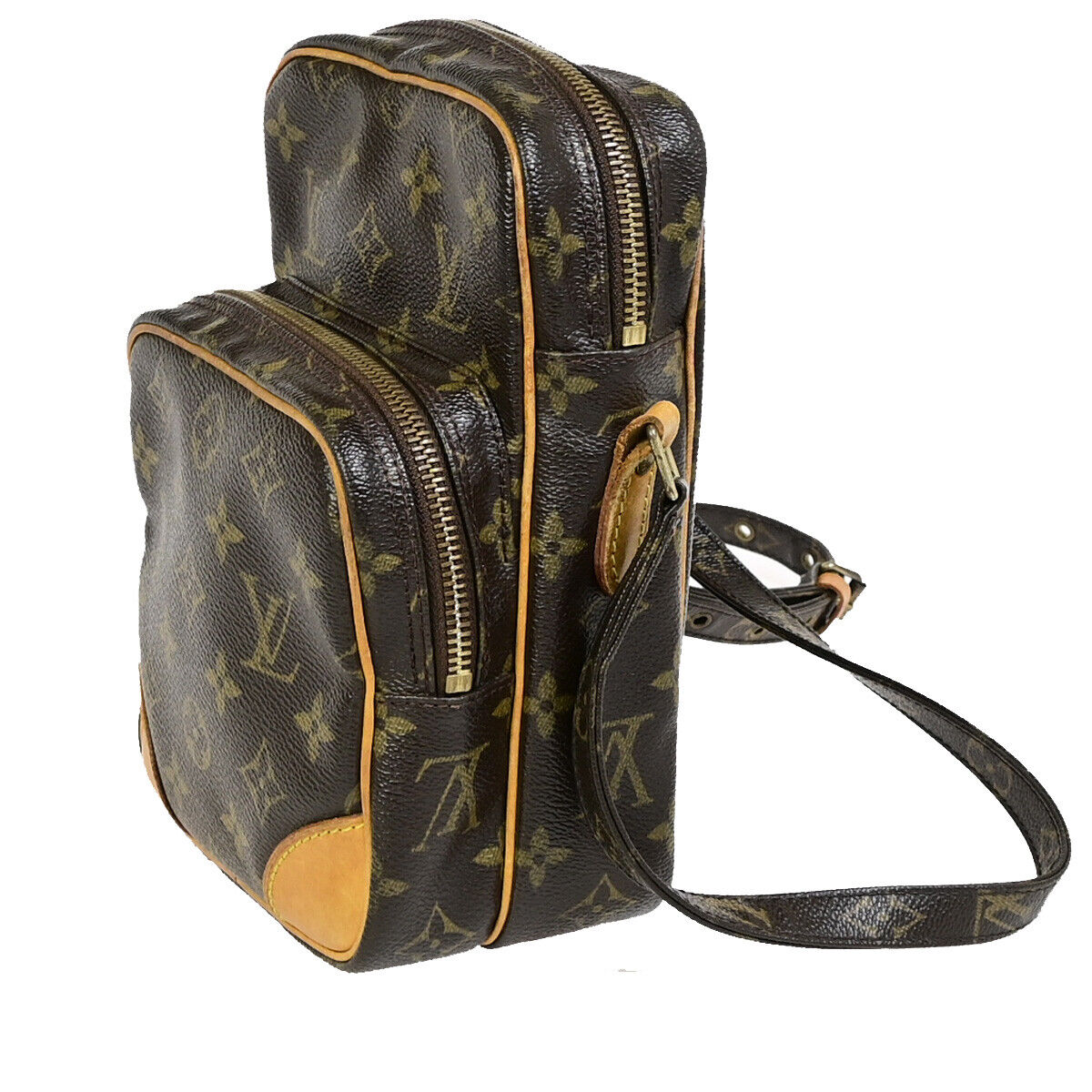 Louis Vuitton Amazon Brown Gold Plated Handbag