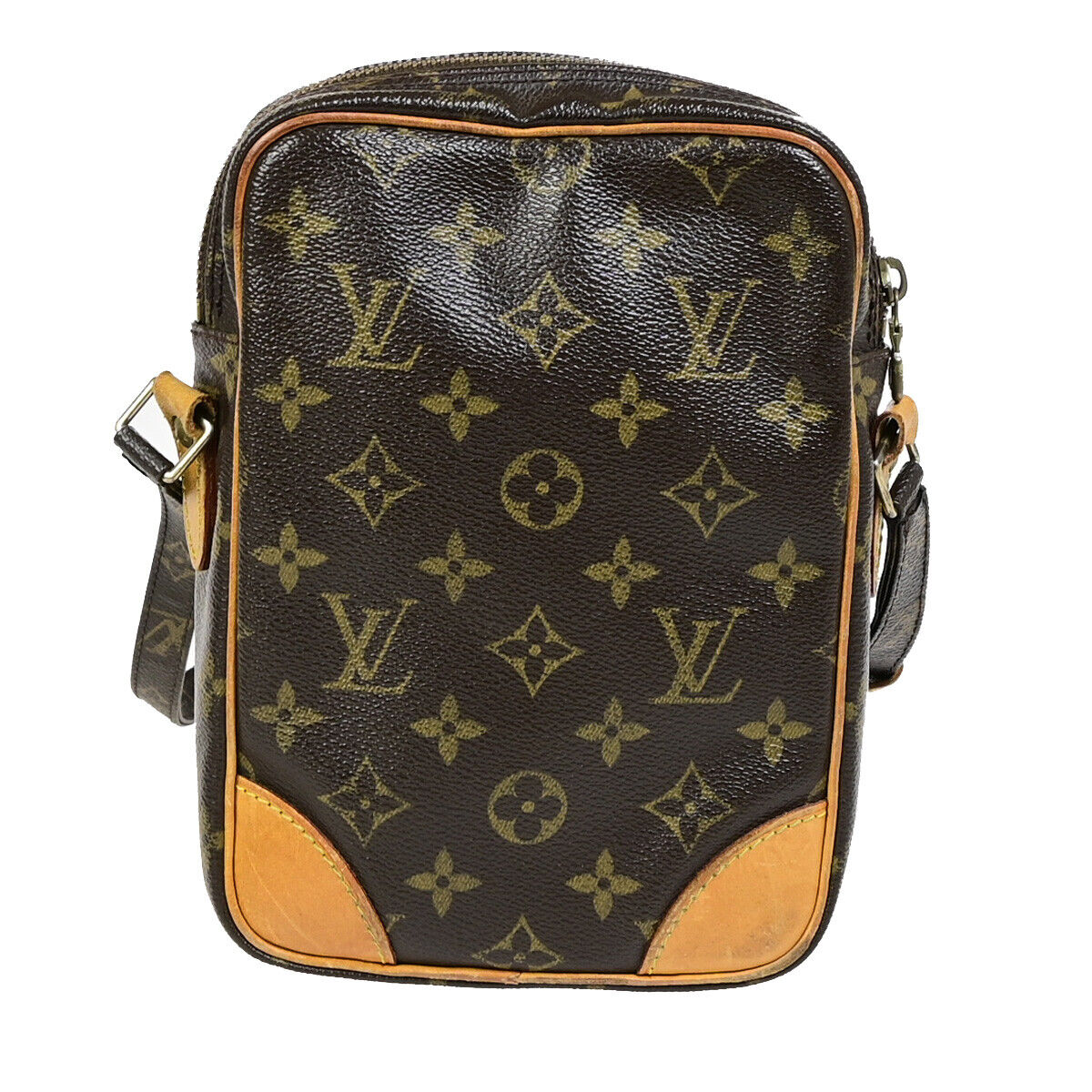 Louis Vuitton Amazon Brown Gold Plated Handbag