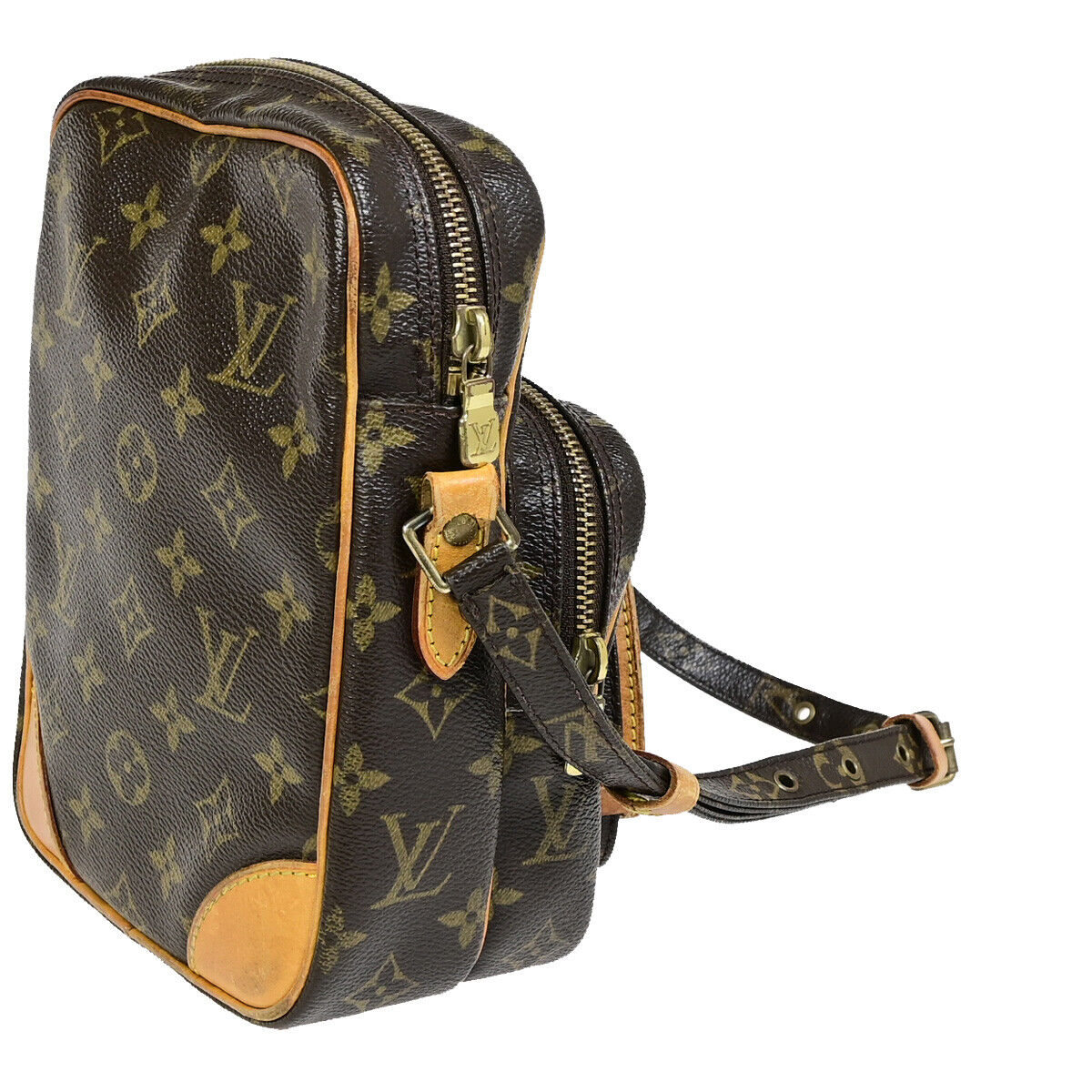 Louis Vuitton Amazon Brown Gold Plated Handbag