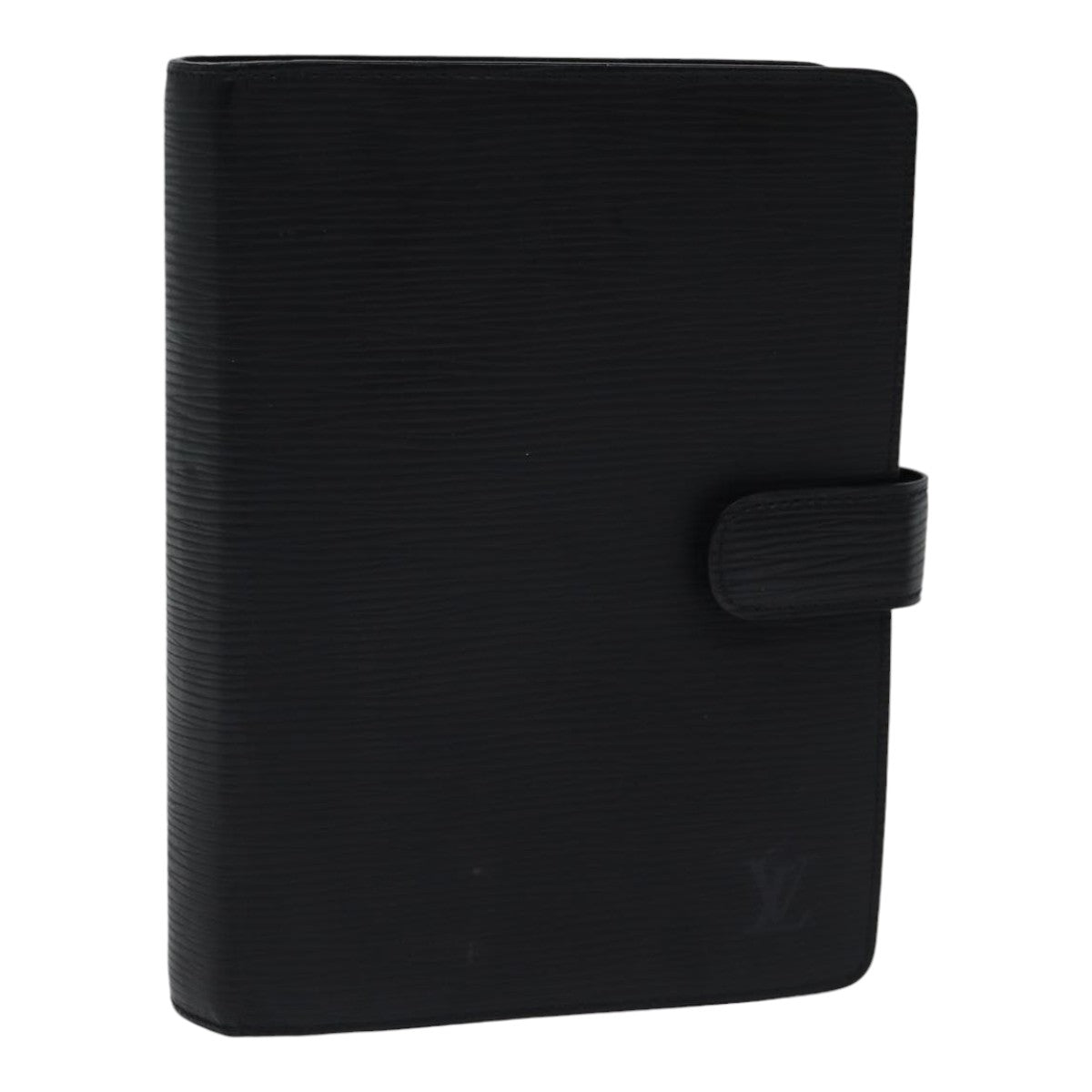 Louis Vuitton Agenda Mm Black Leather Wallet