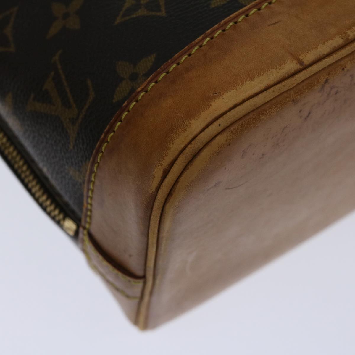 Louis Vuitton Alma Brown Canvas Handbag