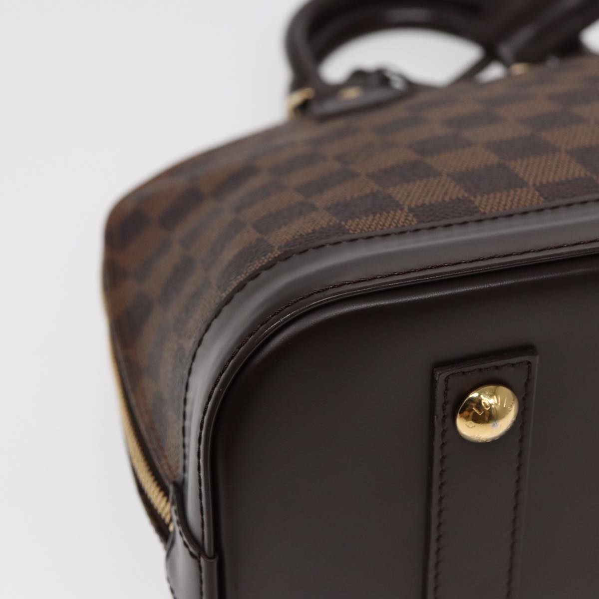 Louis Vuitton Alma Brown Canvas Handbag