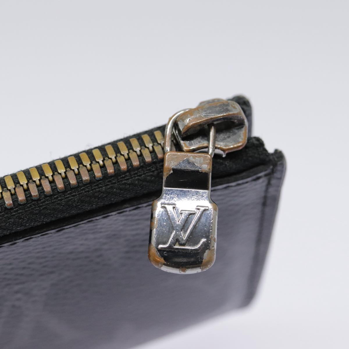 Louis Vuitton Porte Monnaie Jour Black Canvas Wallet